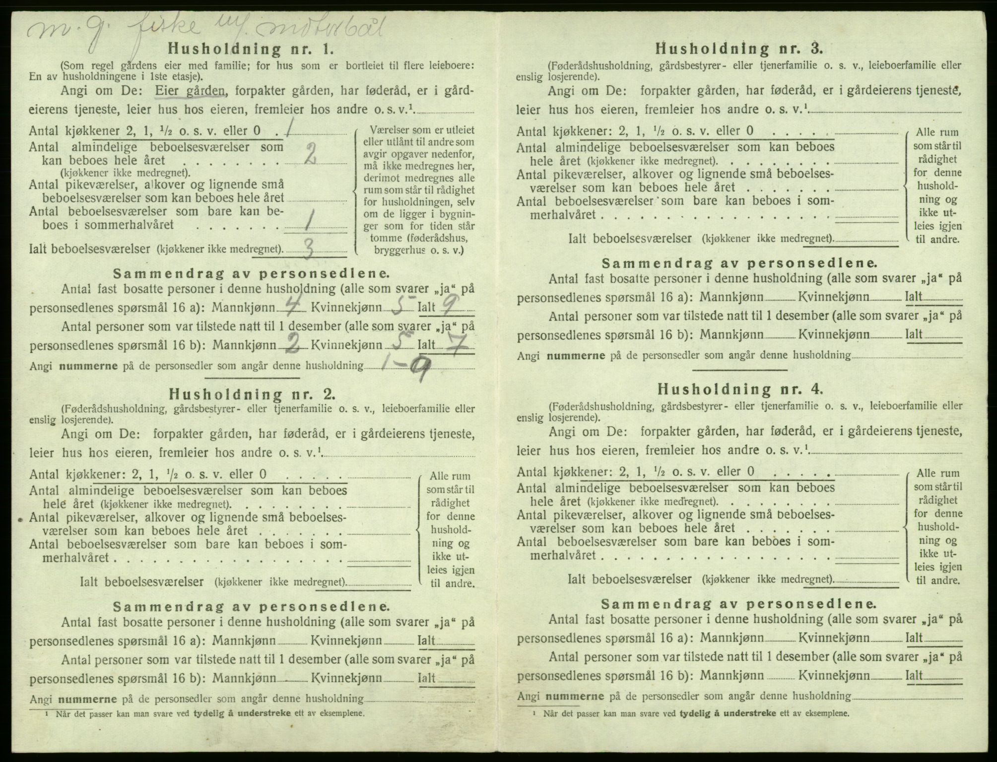 SAB, 1920 census for Sund, 1920, p. 508