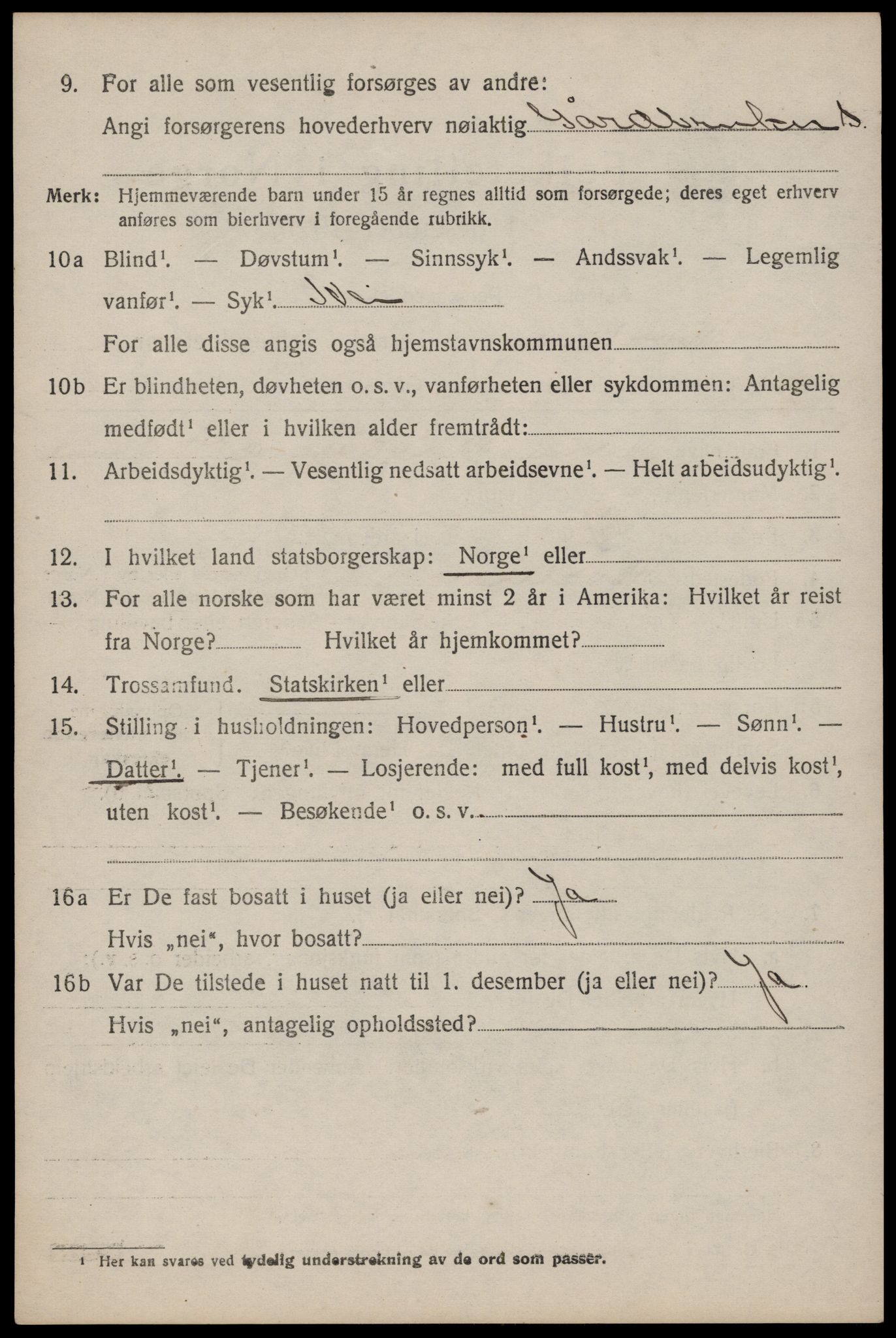 SAST, 1920 census for Mosterøy, 1920, p. 2701