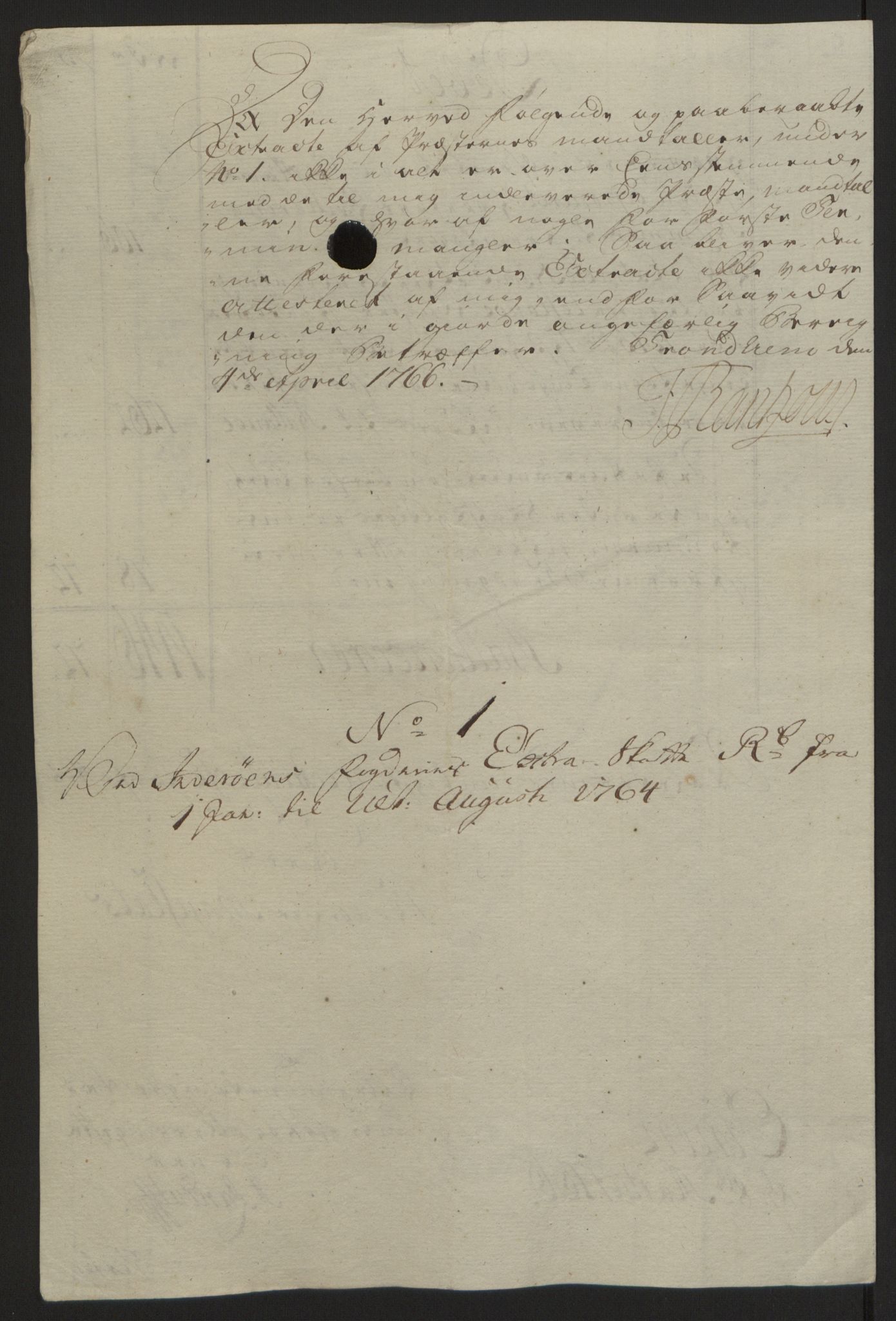 Rentekammeret inntil 1814, Reviderte regnskaper, Fogderegnskap, RA/EA-4092/R63/L4420: Ekstraskatten Inderøy, 1762-1772, p. 147