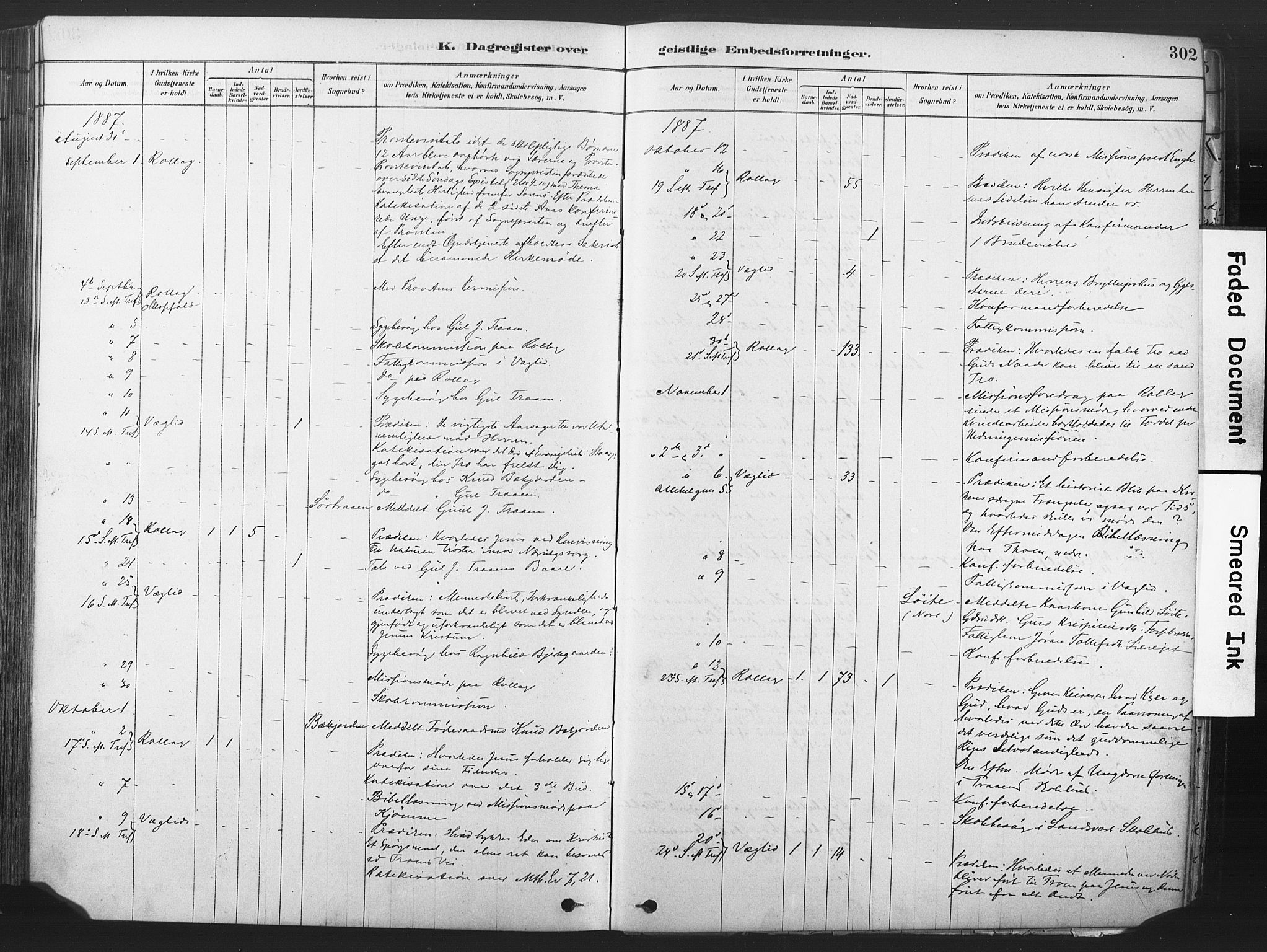 Rollag kirkebøker, AV/SAKO-A-240/F/Fa/L0011: Parish register (official) no. I 11, 1878-1902, p. 302