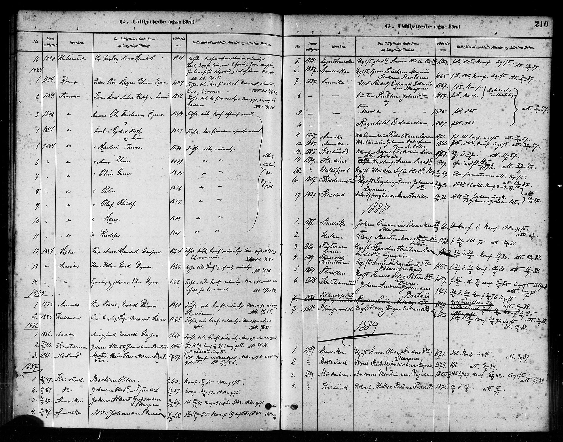 Ministerialprotokoller, klokkerbøker og fødselsregistre - Møre og Romsdal, AV/SAT-A-1454/582/L0947: Parish register (official) no. 582A01, 1880-1900, p. 210