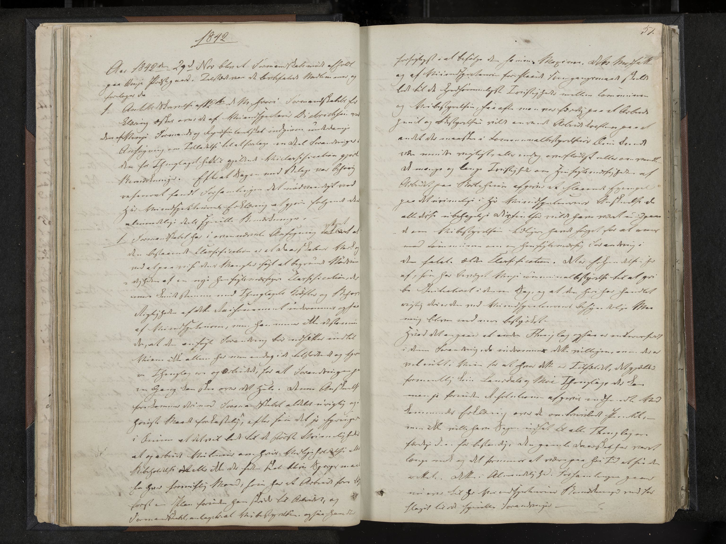 Vinje formannskap og sentraladministrasjon, IKAK/0834021-1/A/L0001: Møtebok, 1838-1889, p. 51