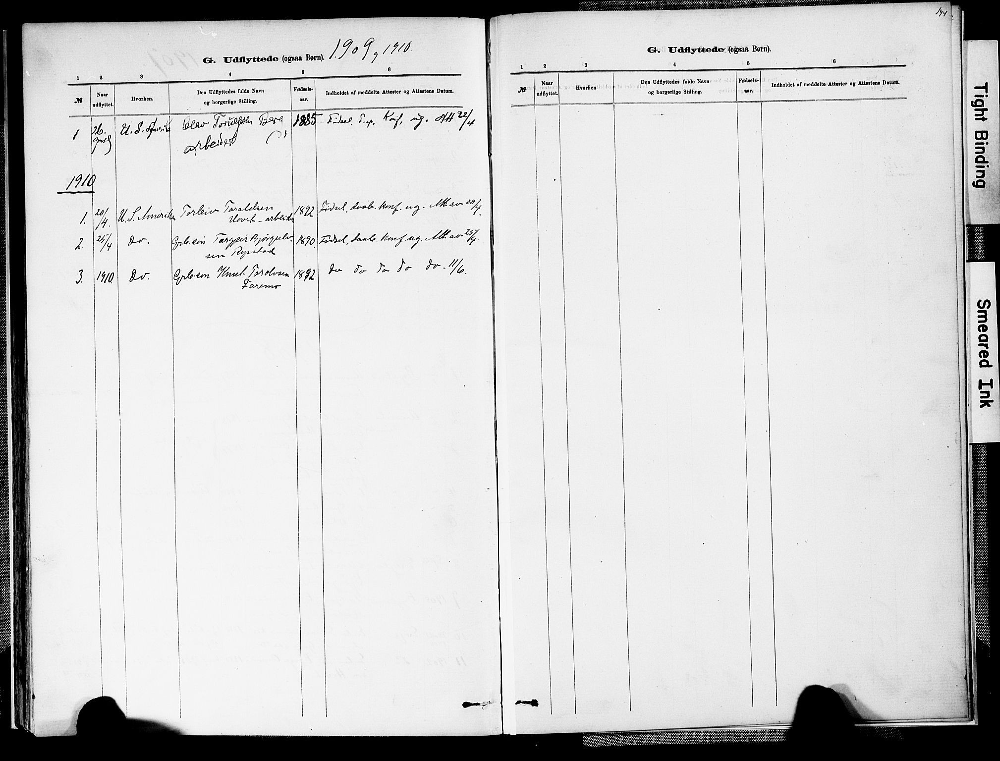 Valle sokneprestkontor, SAK/1111-0044/F/Fa/Fab/L0001: Parish register (official) no. A 1, 1882-1910, p. 174