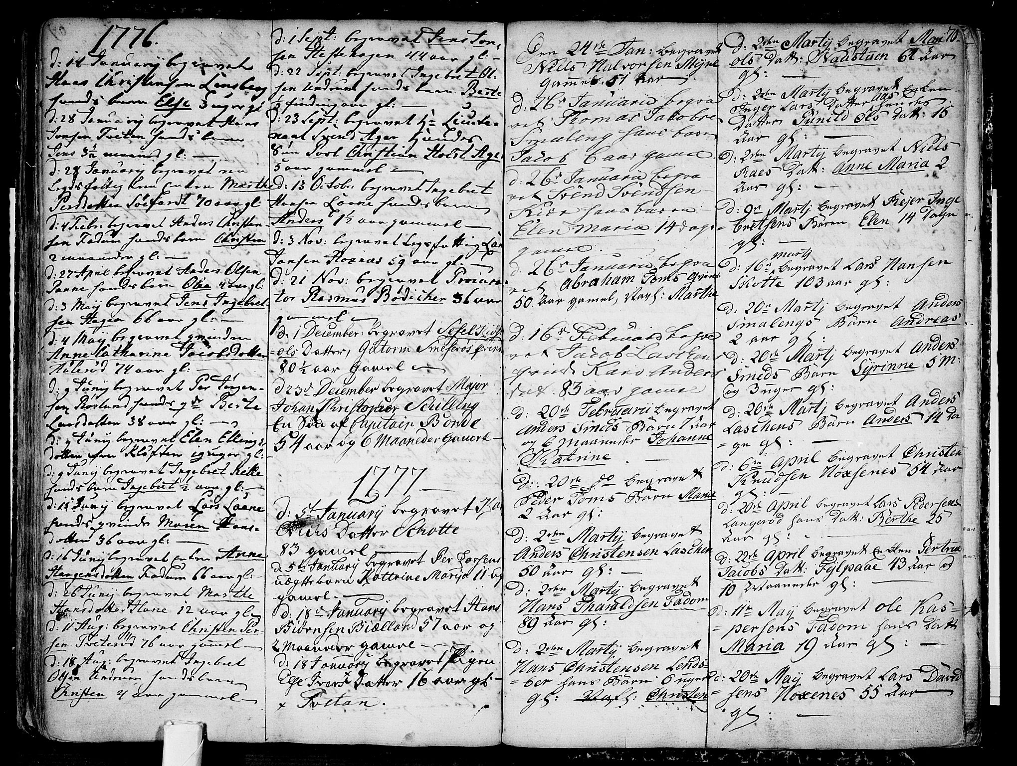 Sem kirkebøker, SAKO/A-5/F/Fa/L0002: Parish register (official) no. I 2, 1764-1798, p. 70