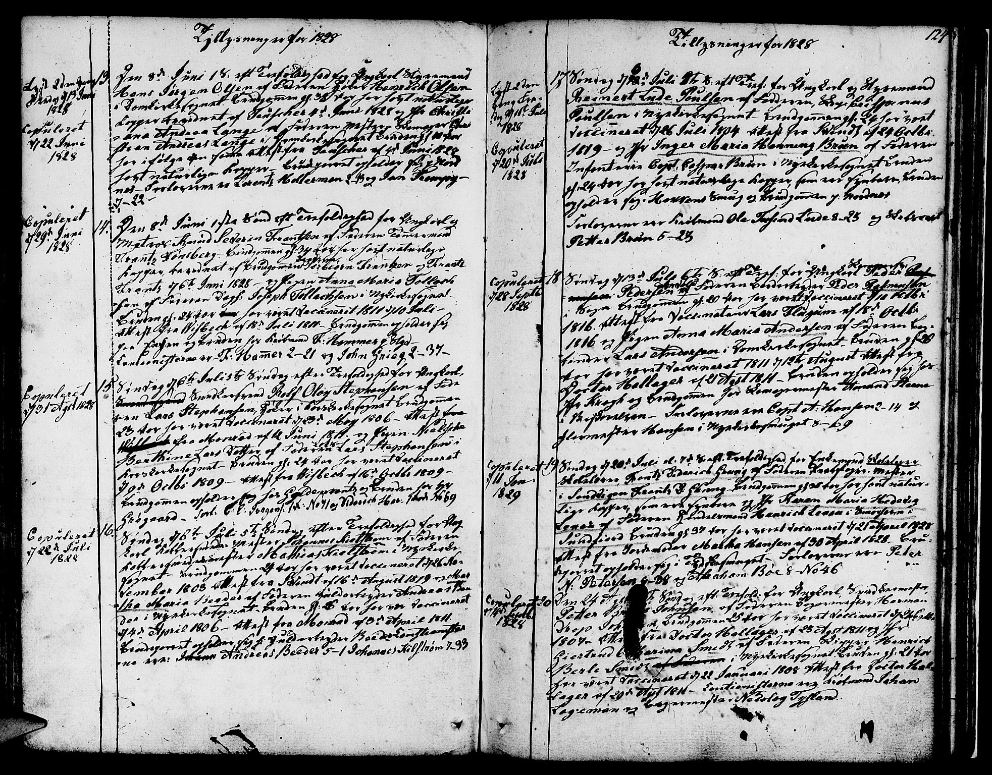 Nykirken Sokneprestembete, SAB/A-77101/H/Hab: Parish register (copy) no. A 2, 1782-1847, p. 124