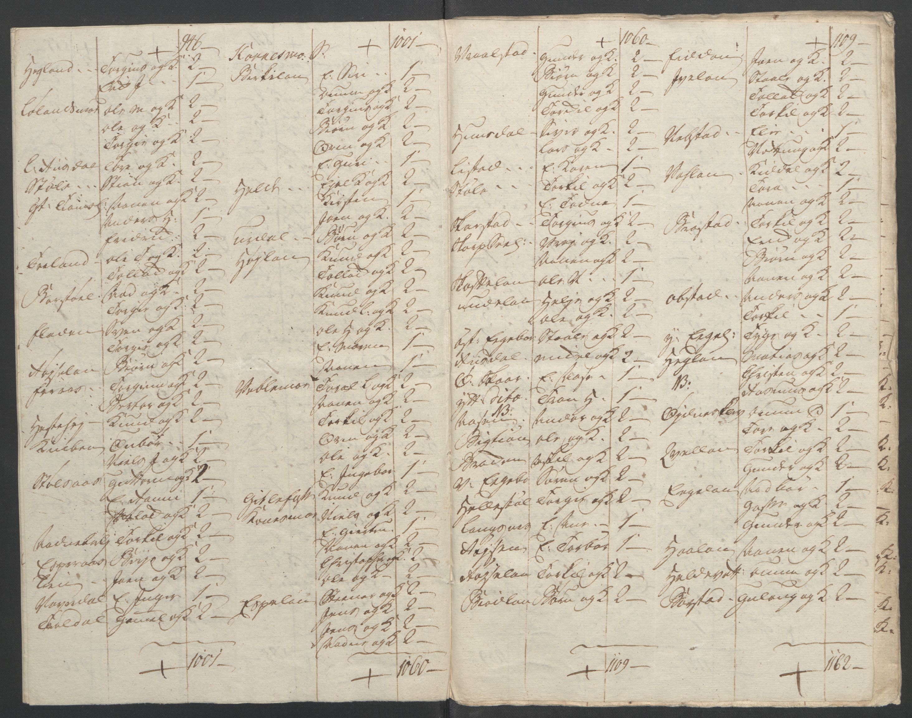 Rentekammeret inntil 1814, Reviderte regnskaper, Fogderegnskap, AV/RA-EA-4092/R45/L2704: Ekstraskatten Lista og Mandal, 1762-1768, p. 307