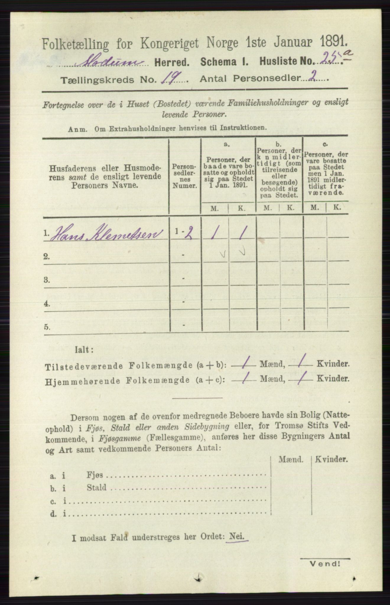 RA, 1891 census for 0623 Modum, 1891, p. 7602