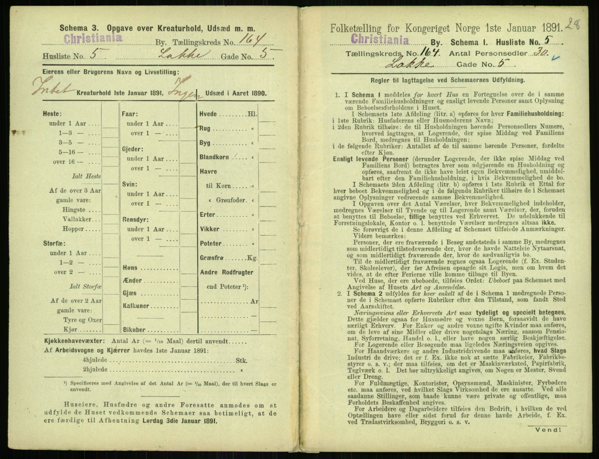 RA, 1891 census for 0301 Kristiania, 1891, p. 94372