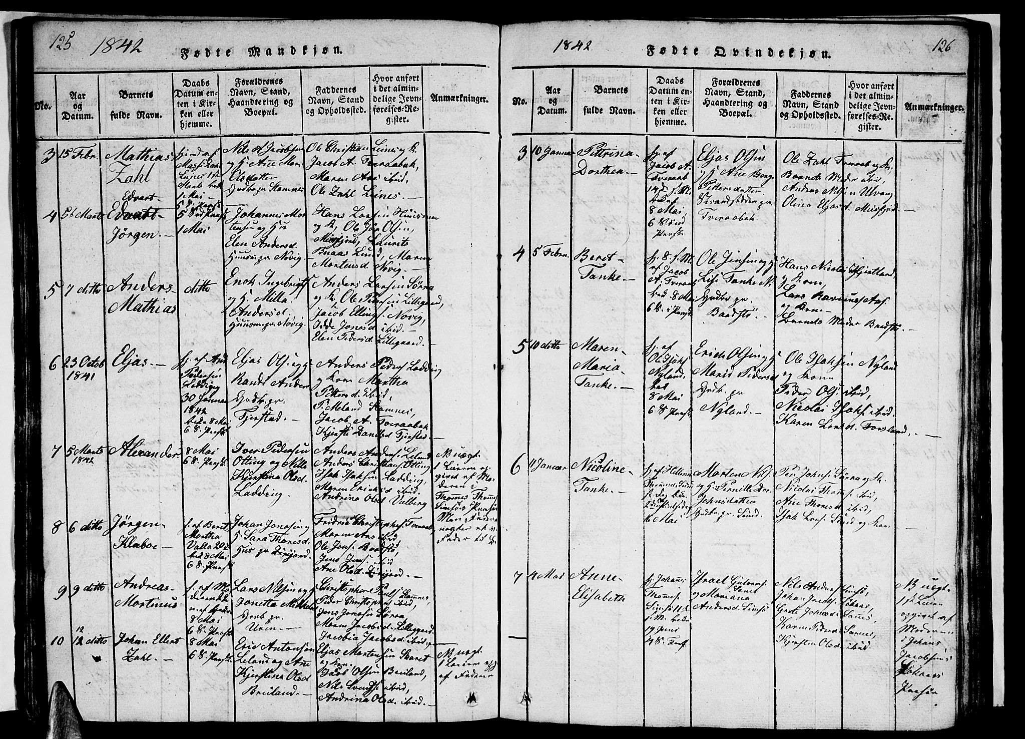 Ministerialprotokoller, klokkerbøker og fødselsregistre - Nordland, AV/SAT-A-1459/831/L0474: Parish register (copy) no. 831C01, 1820-1850, p. 125-126