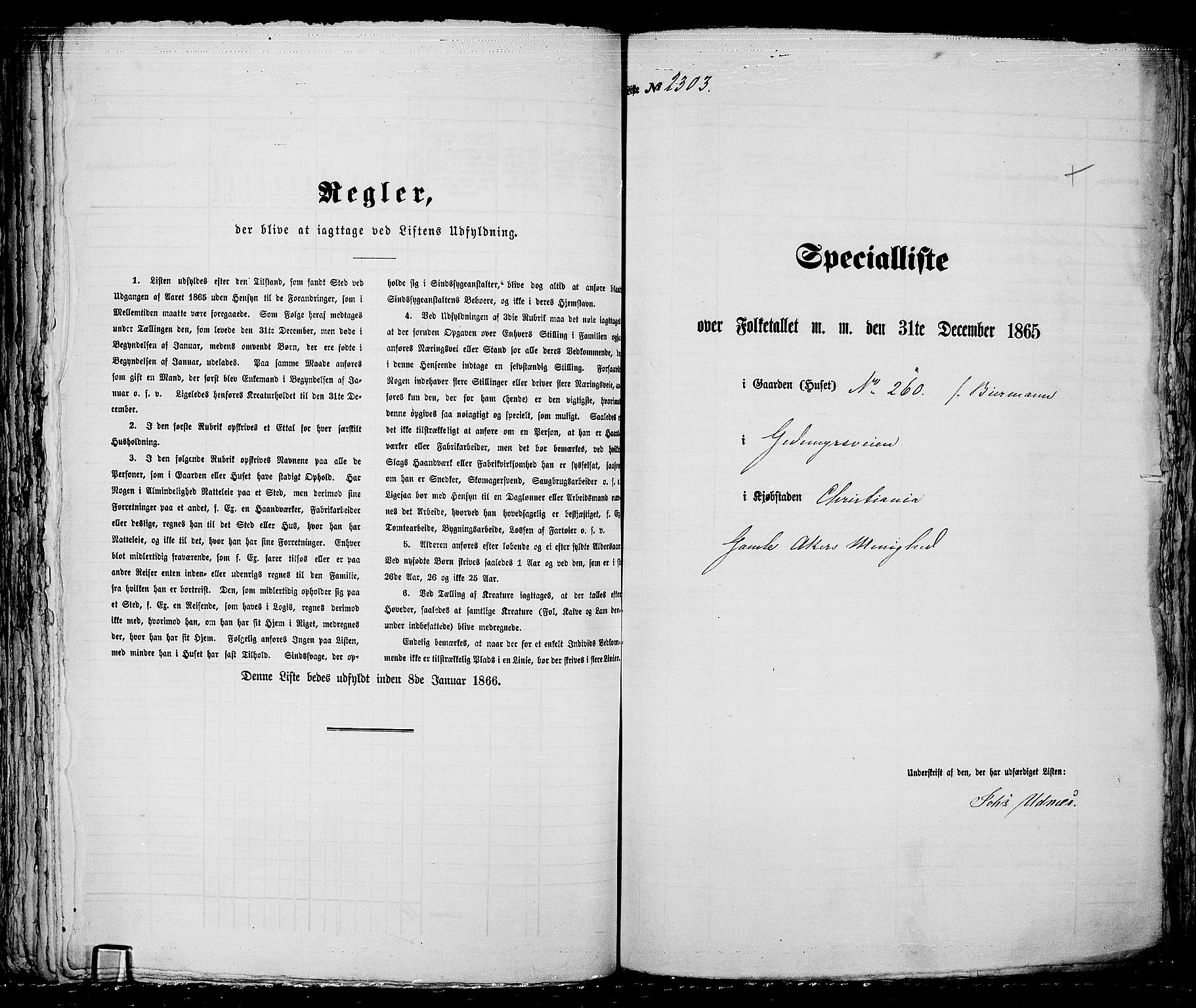 RA, 1865 census for Kristiania, 1865, p. 5132