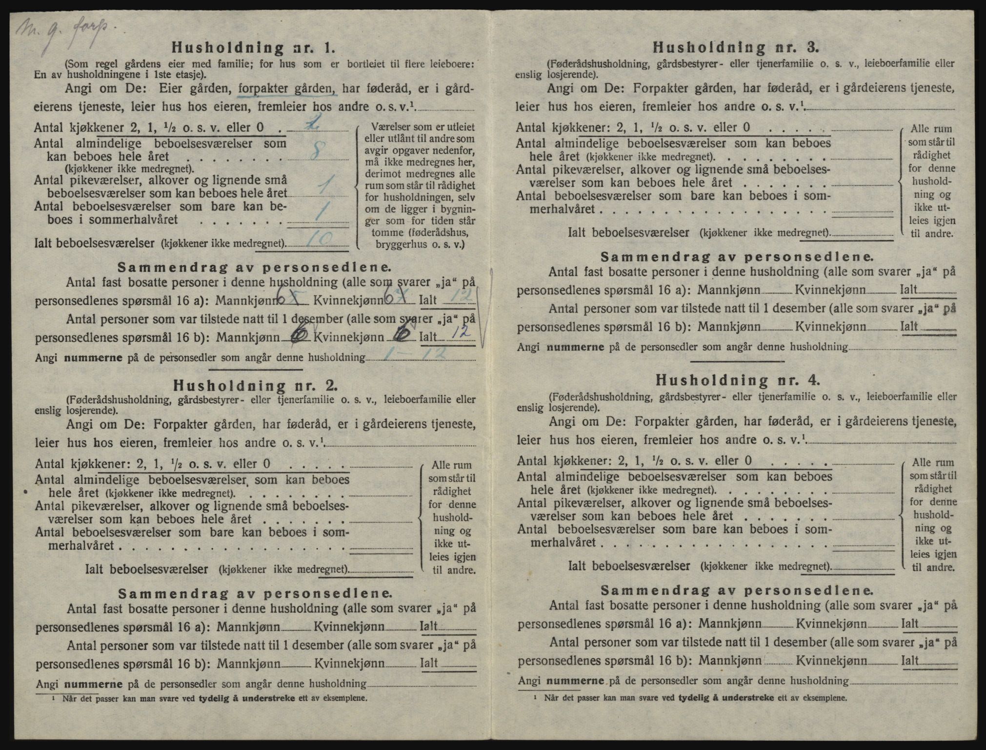 SAO, 1920 census for Våler, 1920, p. 49