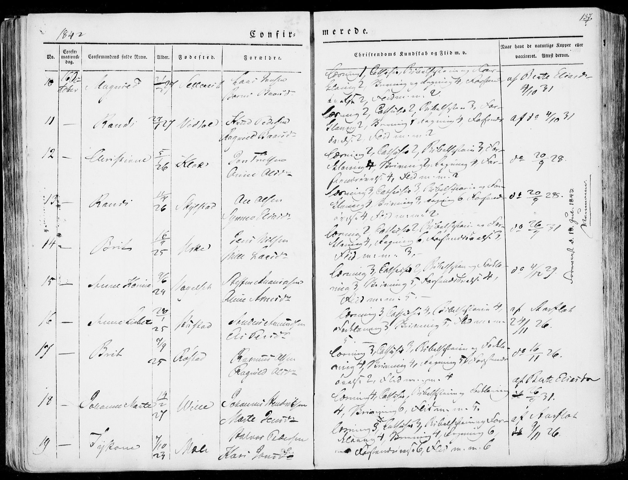 Ministerialprotokoller, klokkerbøker og fødselsregistre - Møre og Romsdal, AV/SAT-A-1454/515/L0208: Parish register (official) no. 515A04, 1830-1846, p. 137