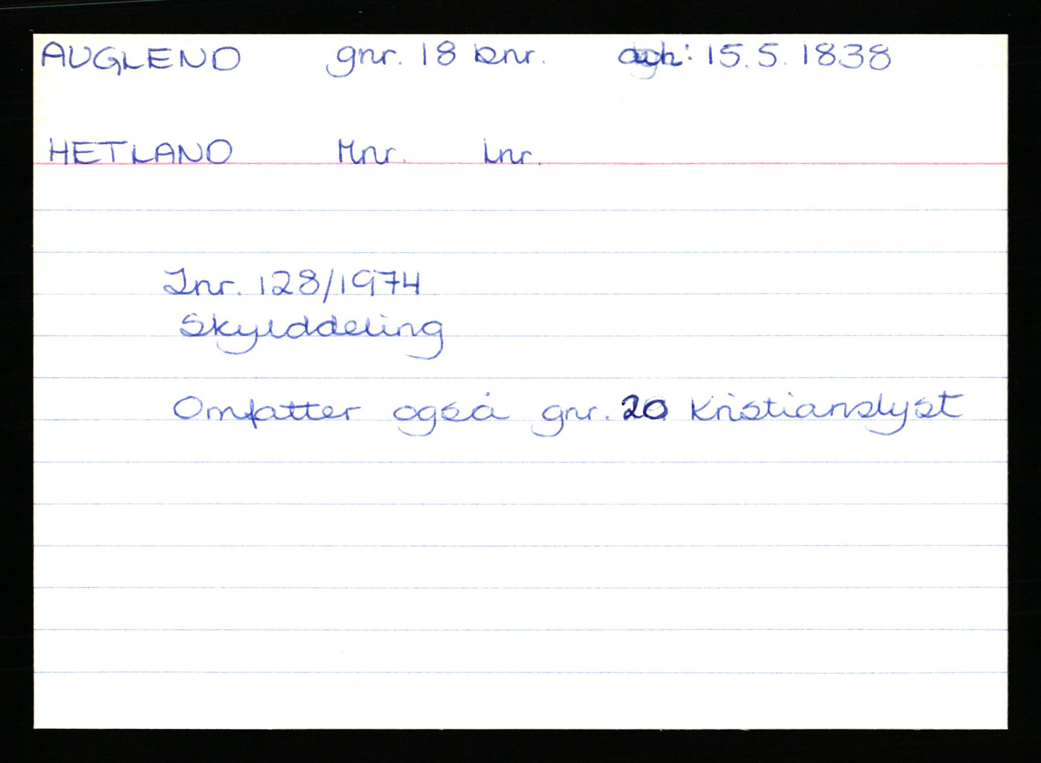 Statsarkivet i Stavanger, AV/SAST-A-101971/03/Y/Yk/L0002: Registerkort sortert etter gårdsnavn: Auglend - Bakkevik, 1750-1930, p. 6
