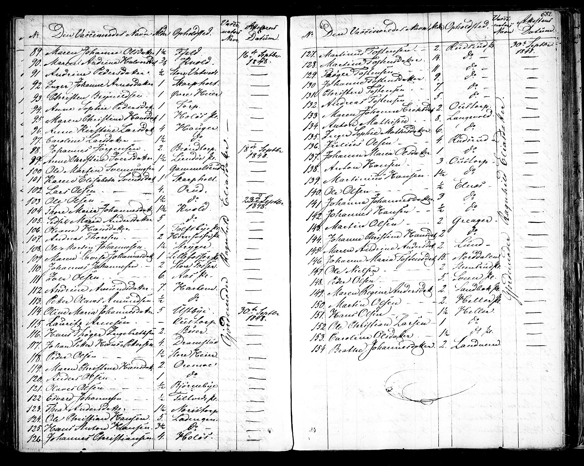 Rakkestad prestekontor Kirkebøker, AV/SAO-A-2008/F/Fa/L0008: Parish register (official) no. I 8, 1842-1849, p. 681-682