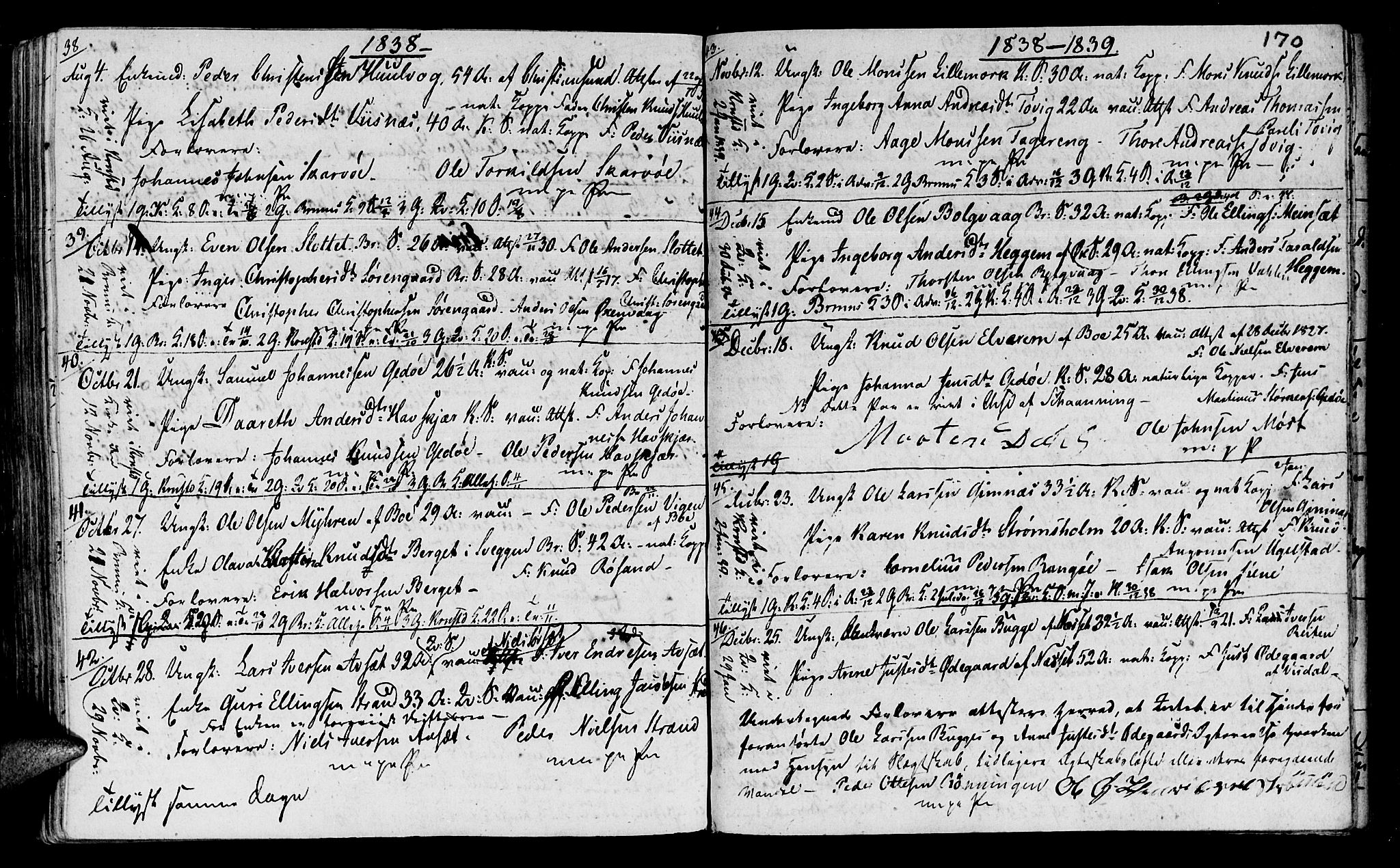 Ministerialprotokoller, klokkerbøker og fødselsregistre - Møre og Romsdal, AV/SAT-A-1454/568/L0795: Parish register (official) no. 568A04, 1802-1845, p. 170