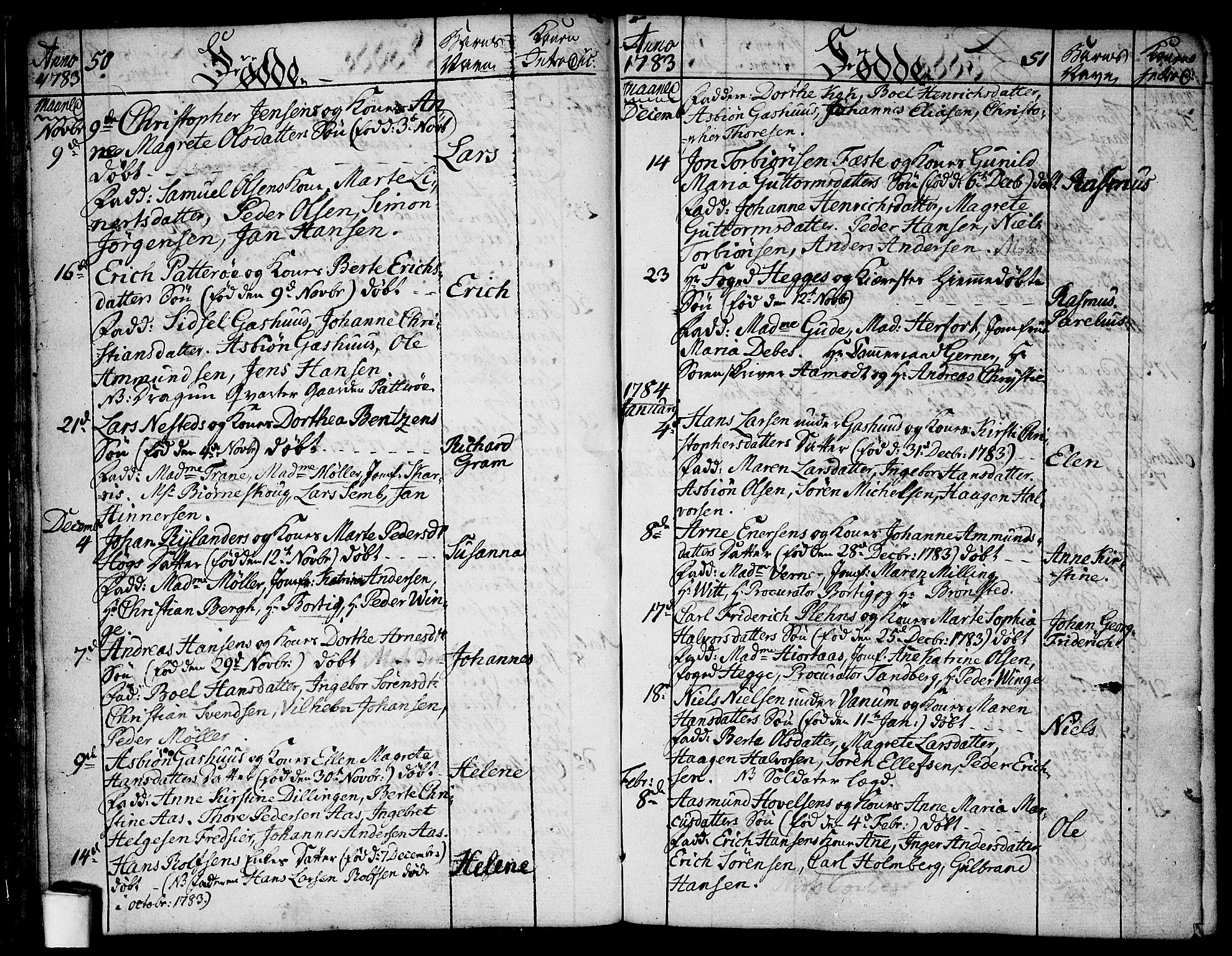 Moss prestekontor Kirkebøker, SAO/A-2003/F/Fa/L0003: Parish register (official) no. I 3, 1779-1814, p. 50-51