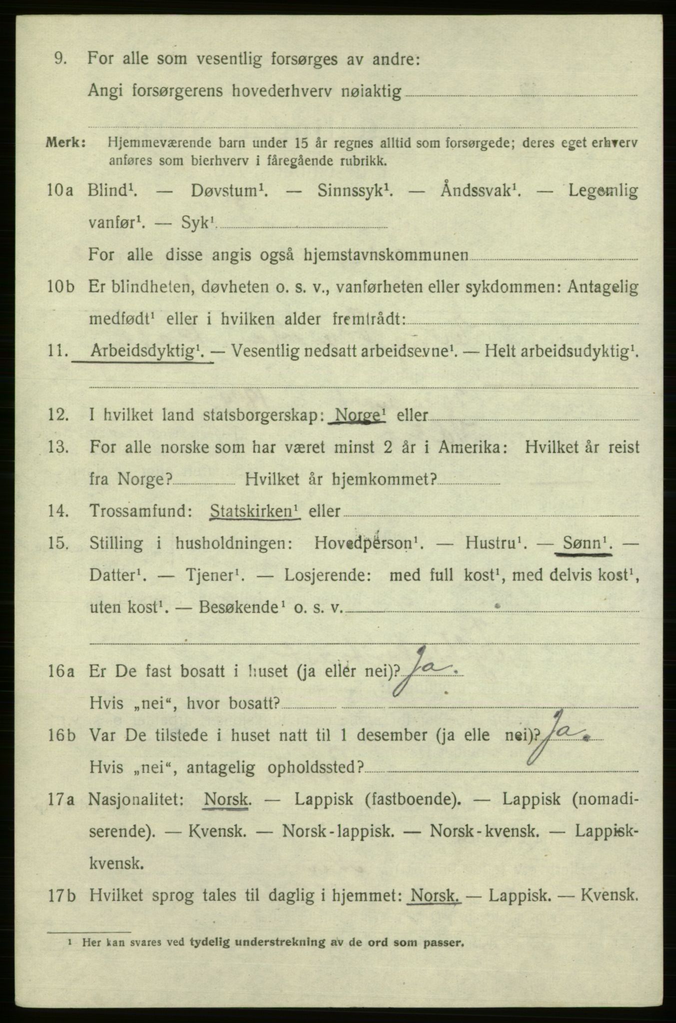 SATØ, 1920 census for Vadsø, 1920, p. 3726