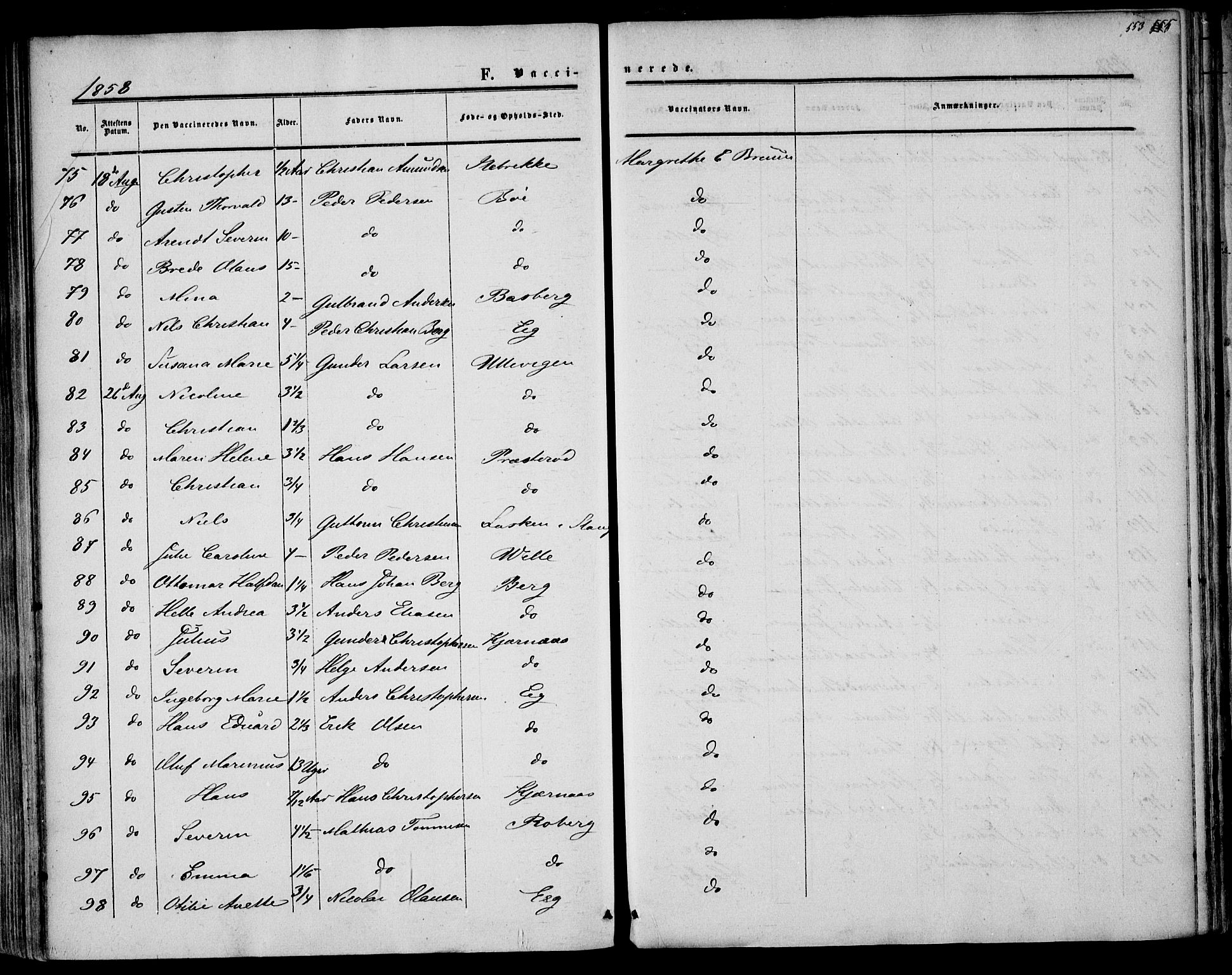 Sem kirkebøker, AV/SAKO-A-5/F/Fa/L0007: Parish register (official) no. I 7, 1856-1865, p. 553