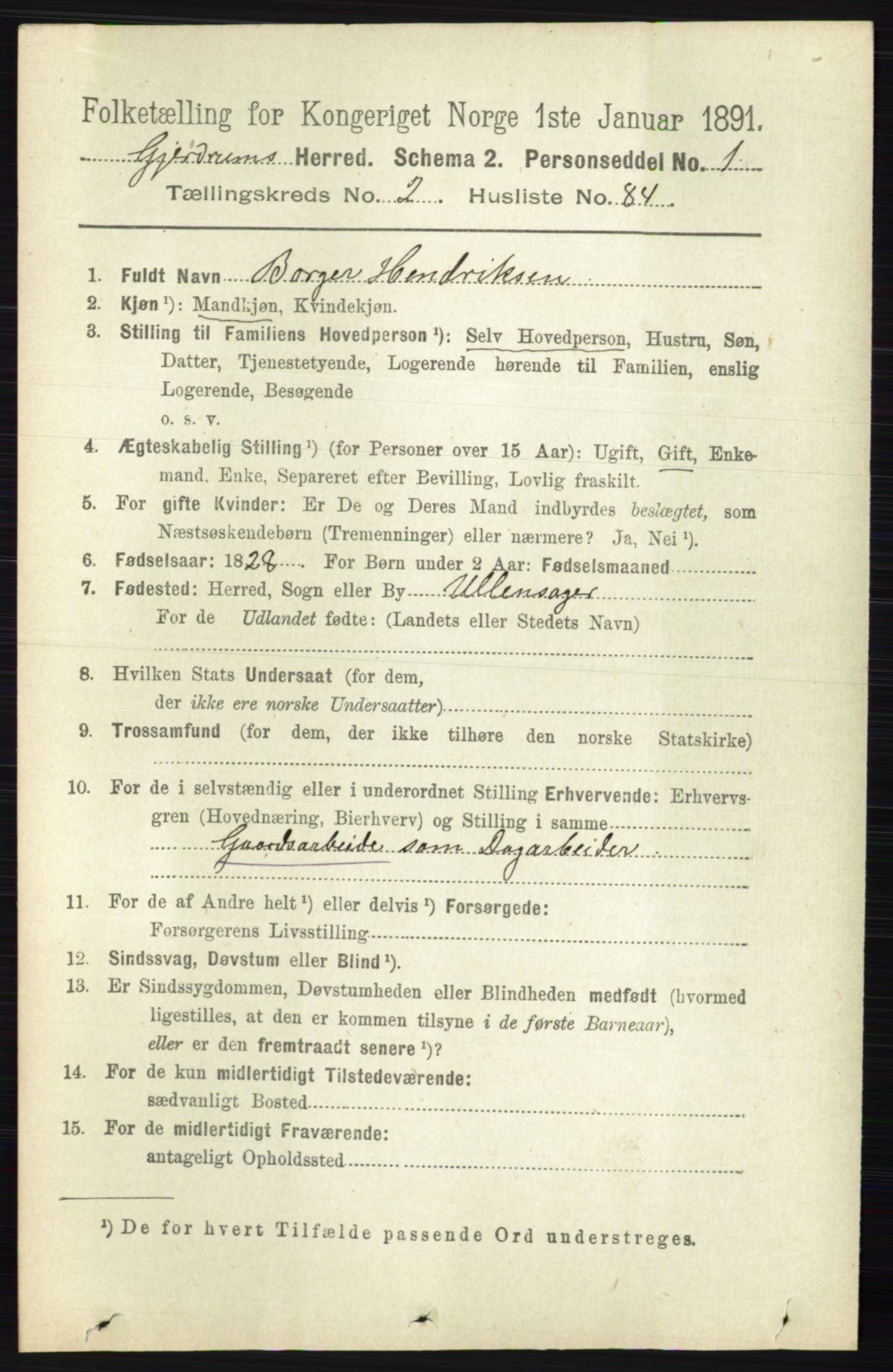 RA, 1891 census for 0234 Gjerdrum, 1891, p. 1066