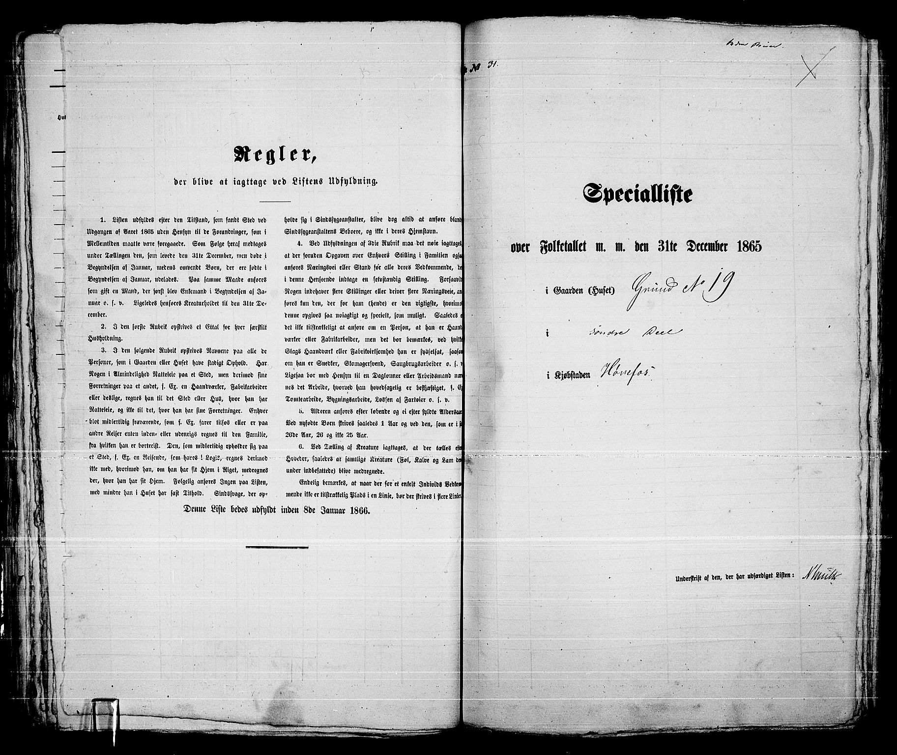 RA, 1865 census for Norderhov/Hønefoss, 1865, p. 62