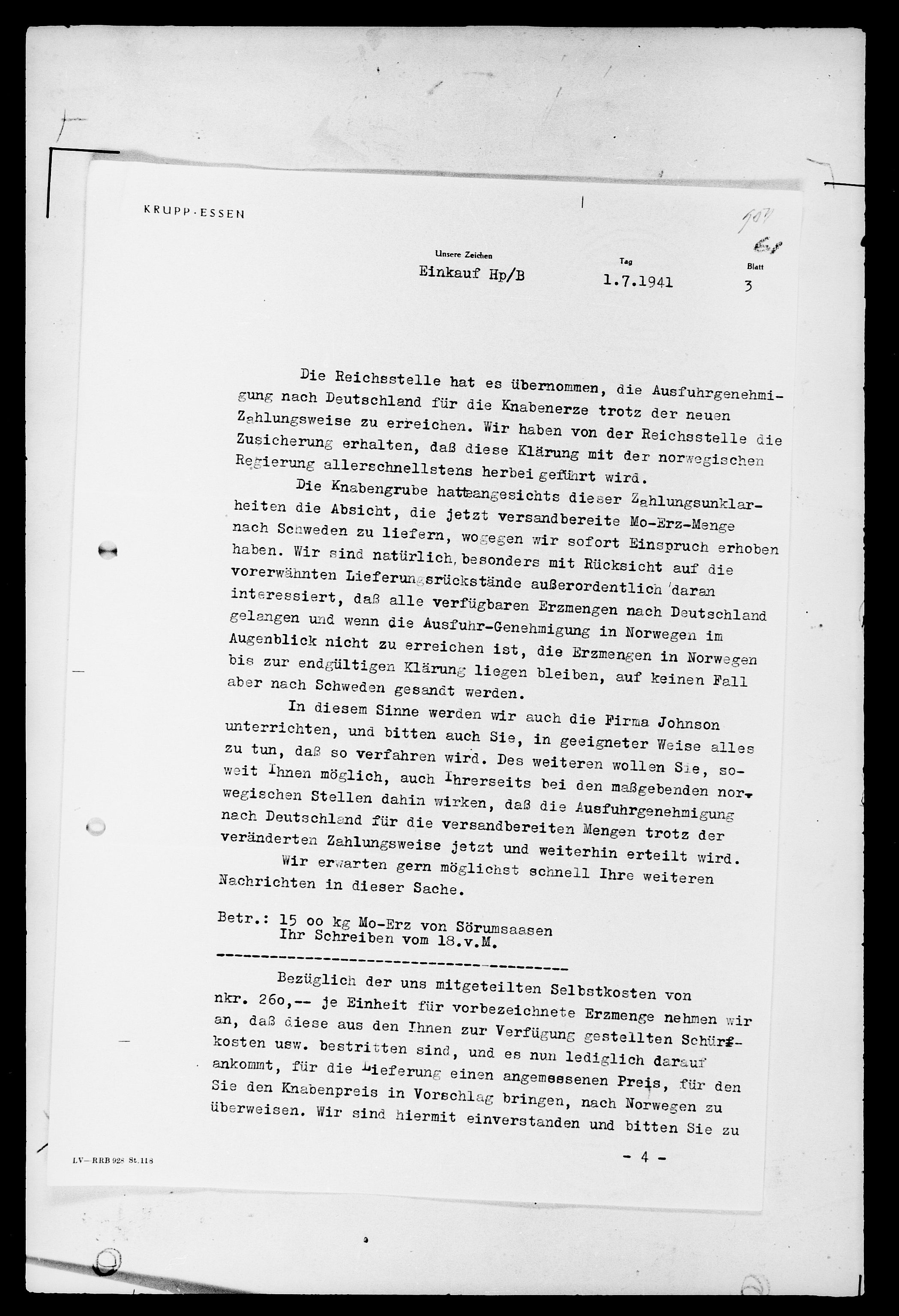 Documents Section, AV/RA-RAFA-2200/V/L0071: Film med FO IIs bestillingsnummer., 1940-1945, p. 216