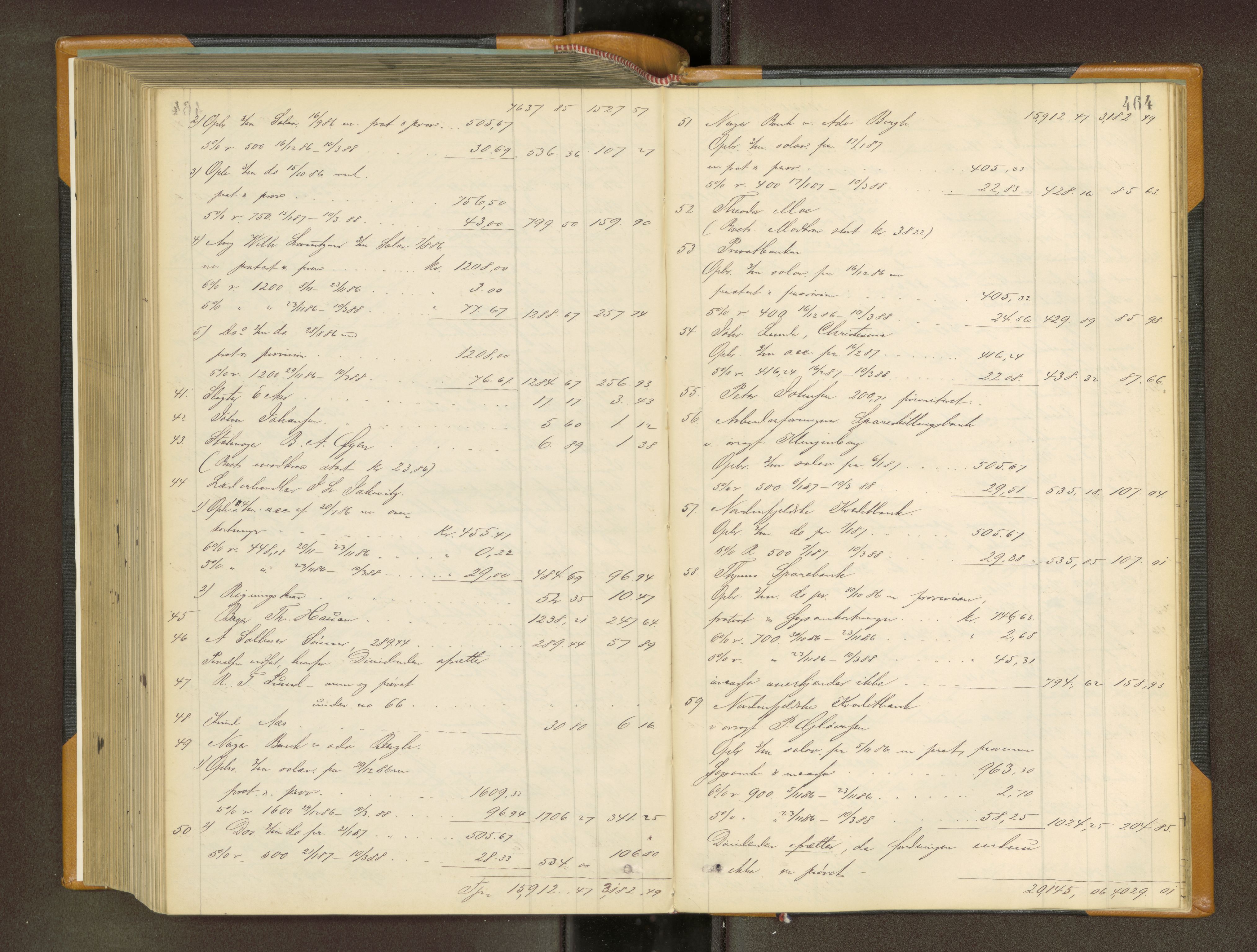 Trondheim byfogd, AV/SAT-A-0003/1/3/3A/L0034: Skifteutlodningsprotokoll - 2/8-26/12. (m/ register) U, 1884-1888, p. 464