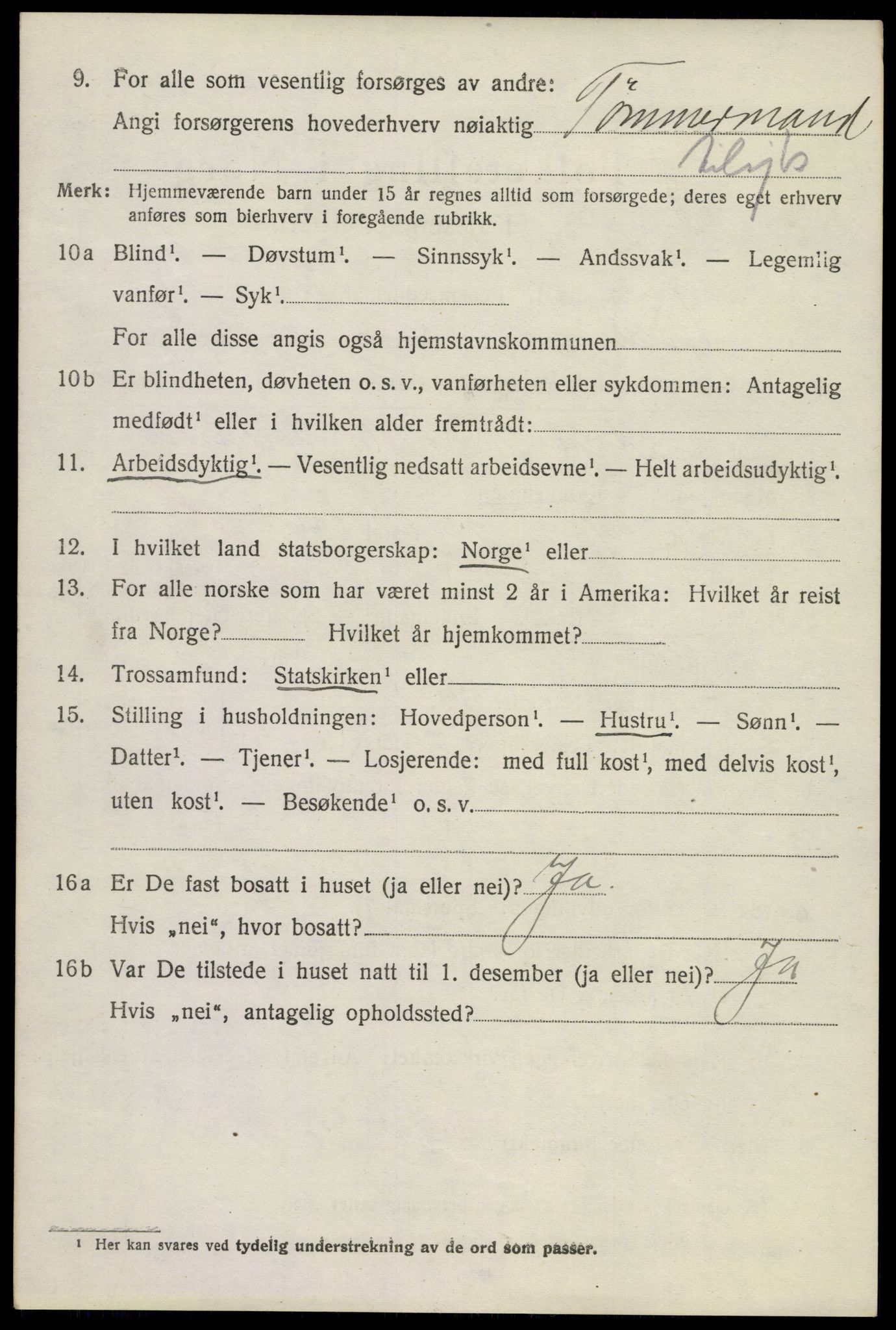 SAKO, 1920 census for Tjøme, 1920, p. 3430