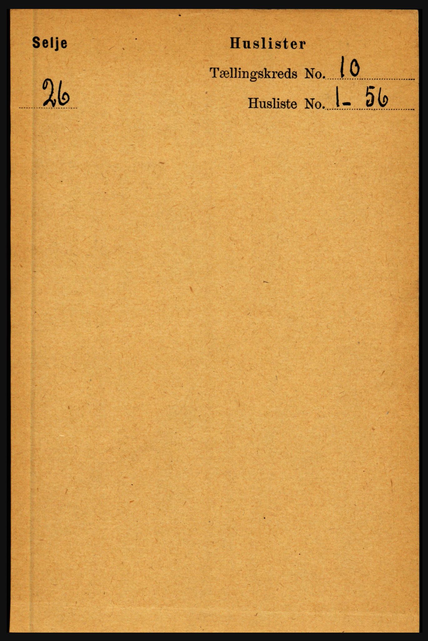 RA, 1891 census for 1441 Selje, 1891, p. 3035