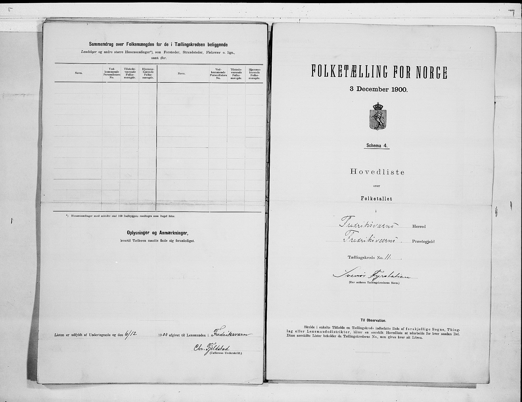 RA, 1900 census for Fredriksvern, 1900, p. 24