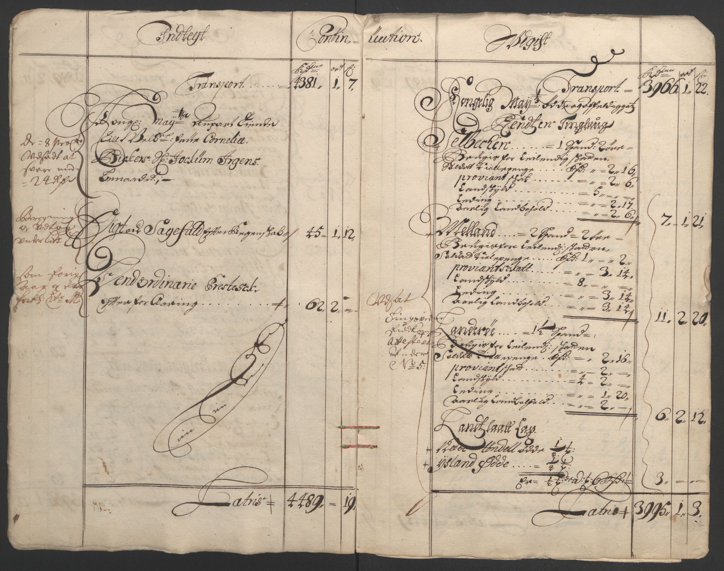 Rentekammeret inntil 1814, Reviderte regnskaper, Fogderegnskap, AV/RA-EA-4092/R57/L3850: Fogderegnskap Fosen, 1694, p. 7