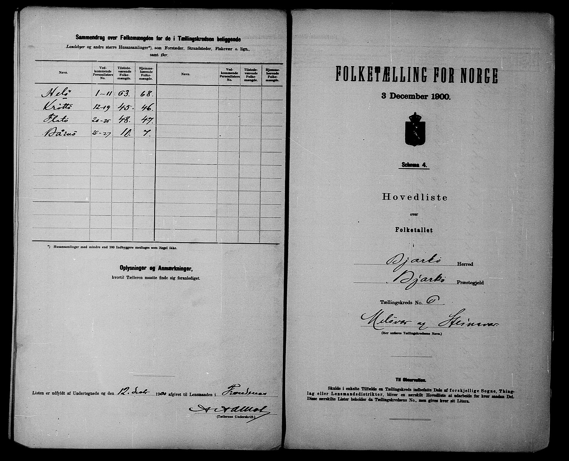 SATØ, 1900 census for Bjarkøy, 1900, p. 14