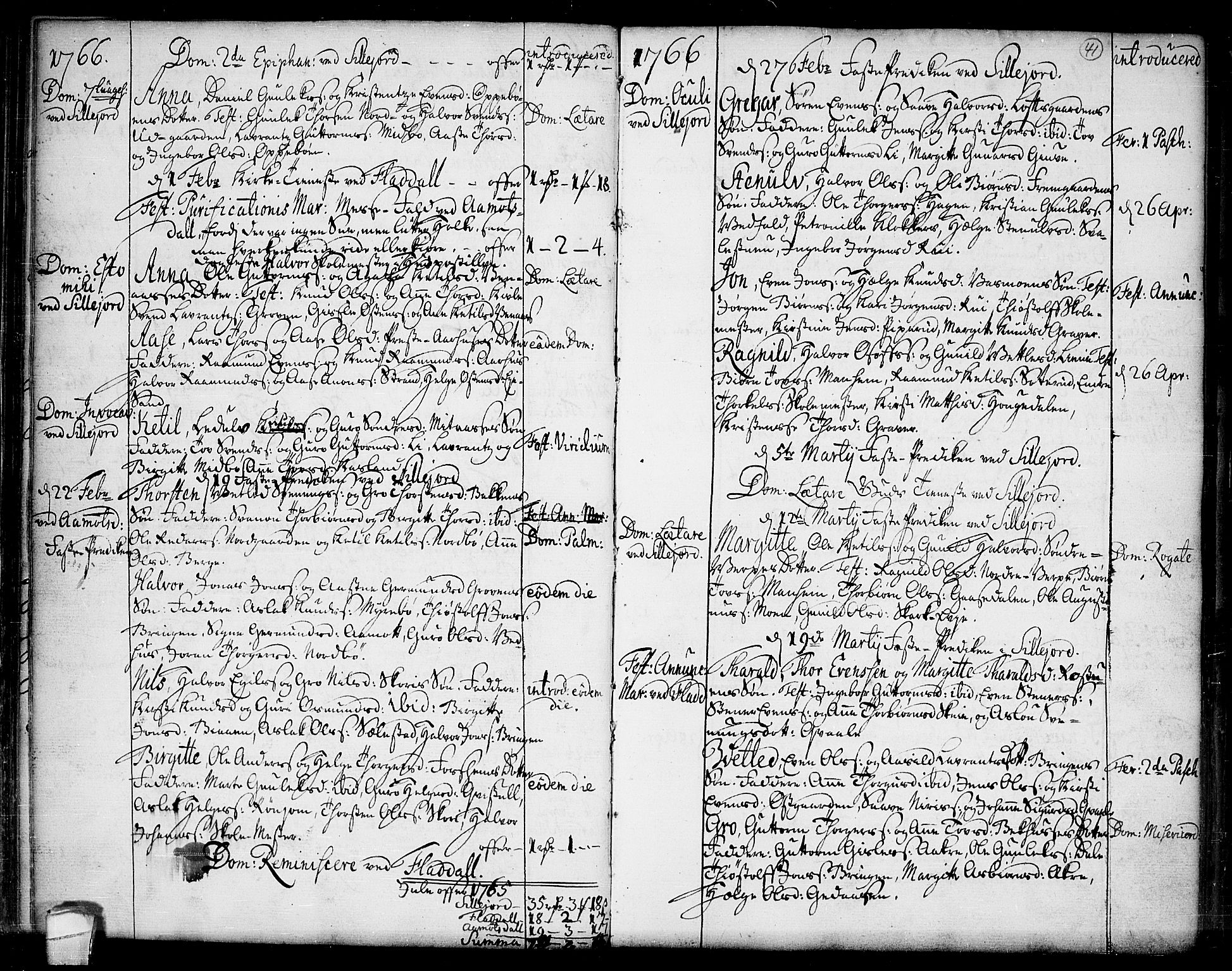 Seljord kirkebøker, SAKO/A-20/F/Fa/L0007: Parish register (official) no. I 7, 1755-1800, p. 41