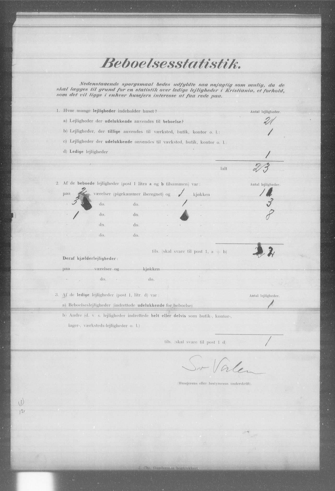 OBA, Municipal Census 1902 for Kristiania, 1902, p. 7276