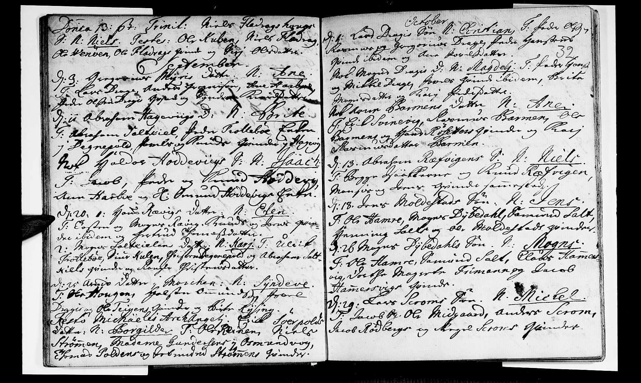 Selje sokneprestembete, AV/SAB-A-99938/H/Ha/Haa/Haaa: Parish register (official) no. A 3, 1731-1743, p. 32