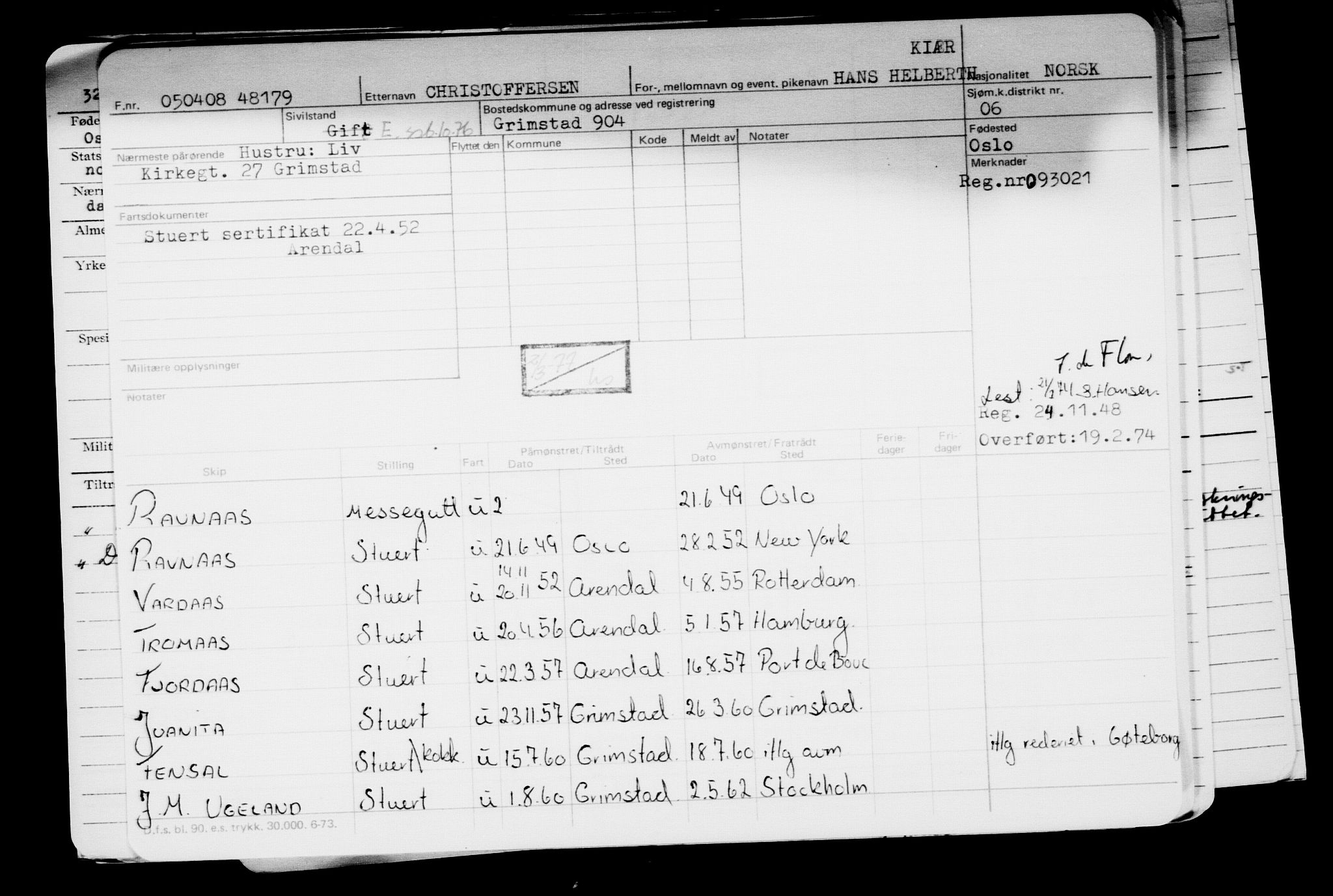 Direktoratet for sjømenn, AV/RA-S-3545/G/Gb/L0076: Hovedkort, 1908, p. 419