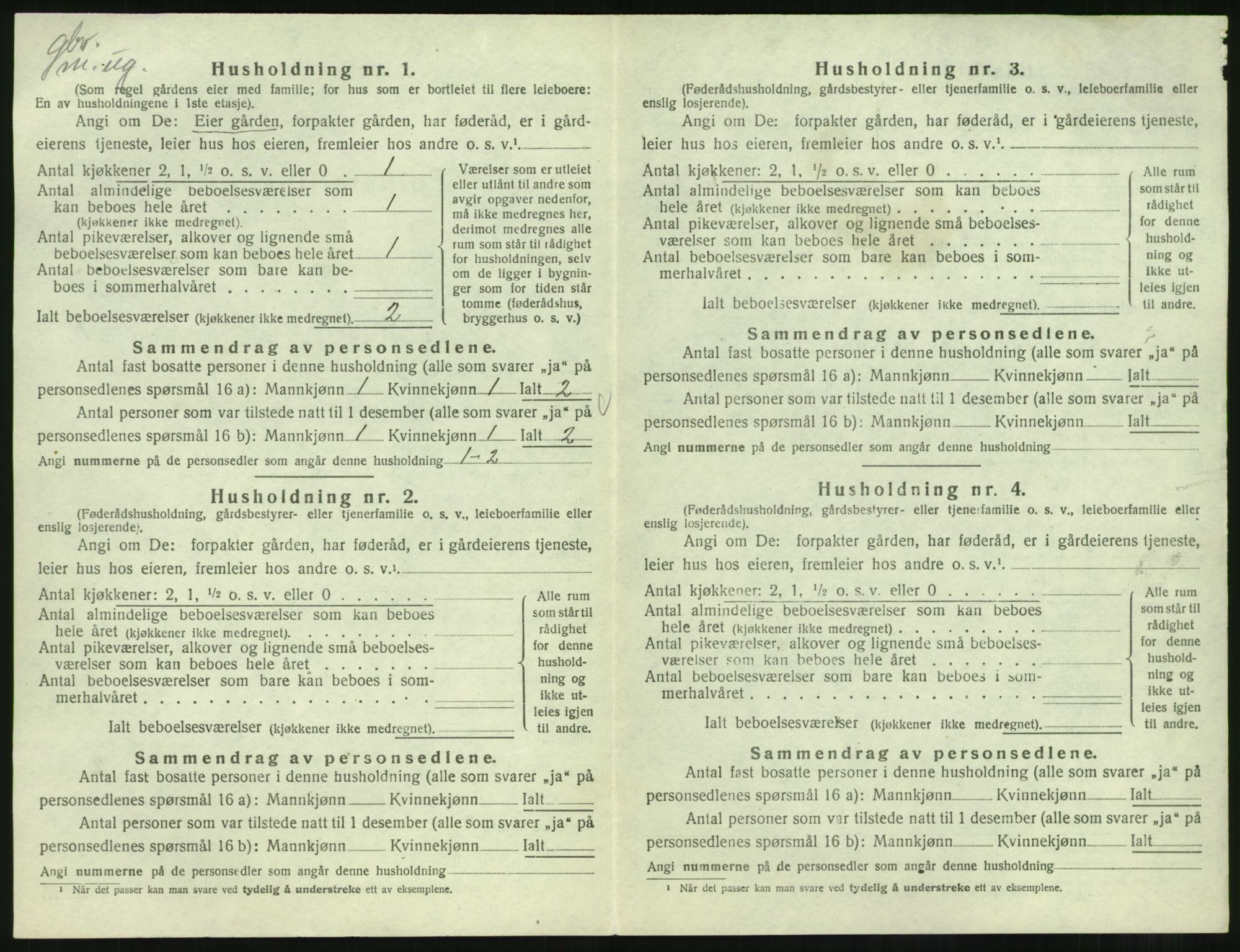 SAST, 1920 census for Finnøy, 1920, p. 41