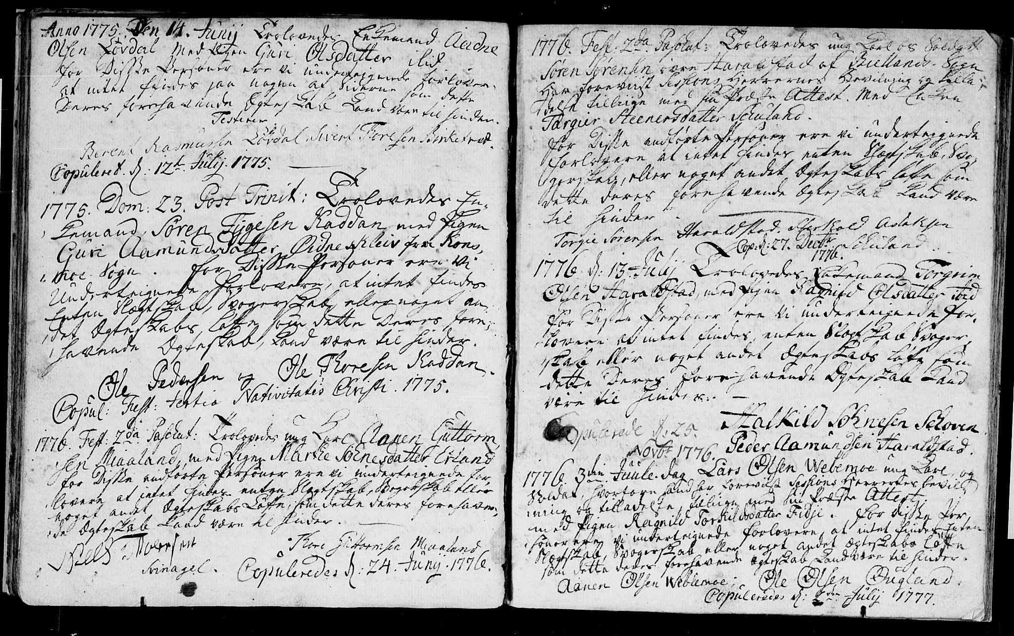 Holum sokneprestkontor, AV/SAK-1111-0022/F/Fa/Fab/L0002: Parish register (official) no. A 2, 1753-1798, p. 26