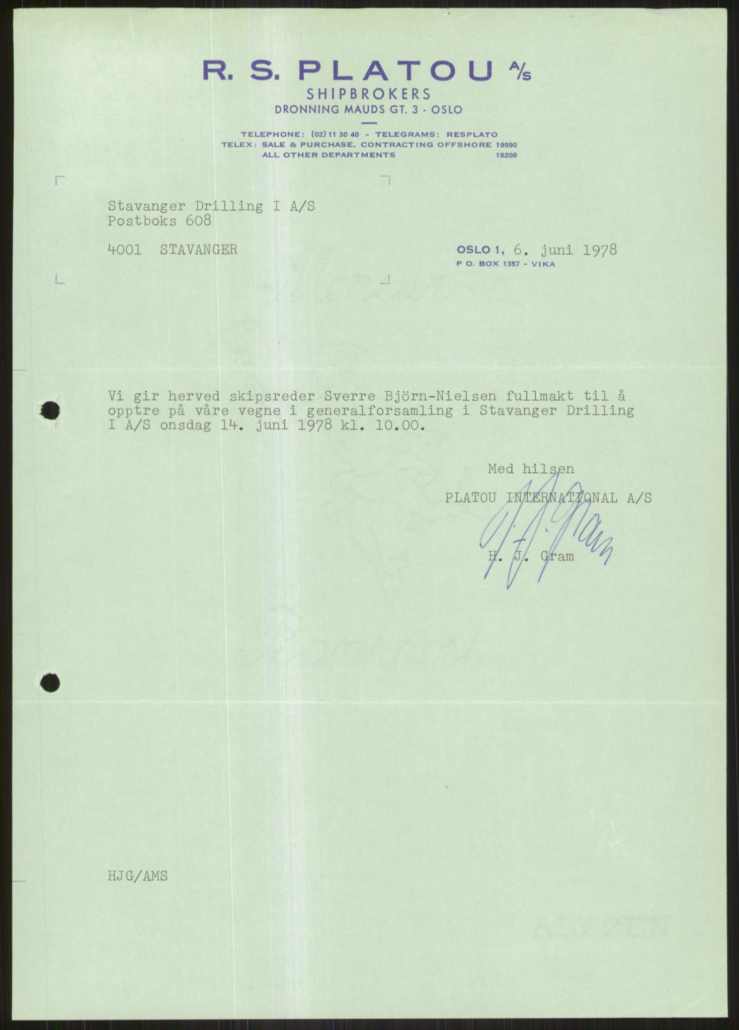 Pa 1503 - Stavanger Drilling AS, AV/SAST-A-101906/D/L0005: Korrespondanse og saksdokumenter, 1974-1985, p. 1138