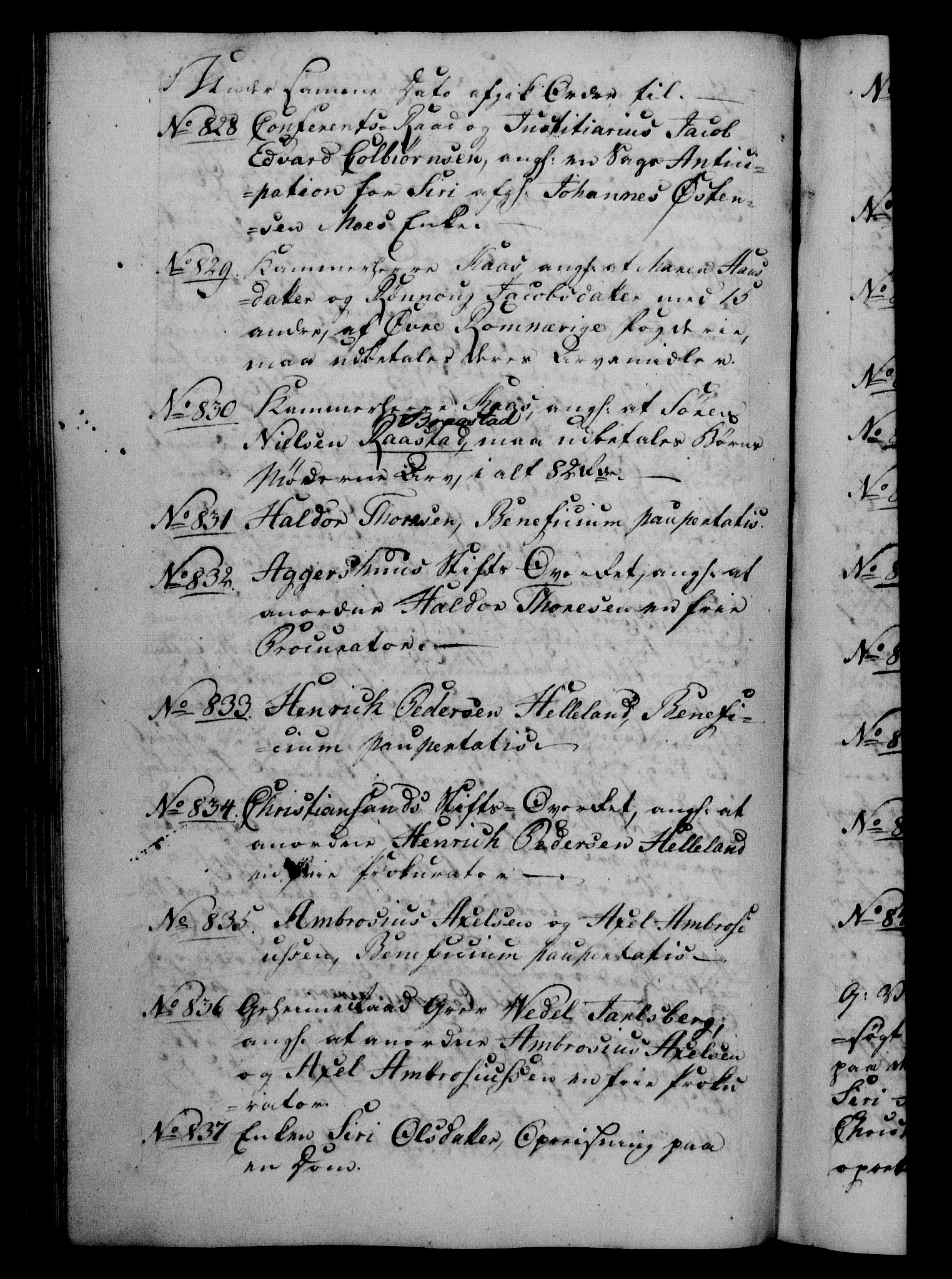 Danske Kanselli 1800-1814, RA/EA-3024/H/Hf/Hfb/Hfba/L0001: Registranter, 1800-1801, p. 272b