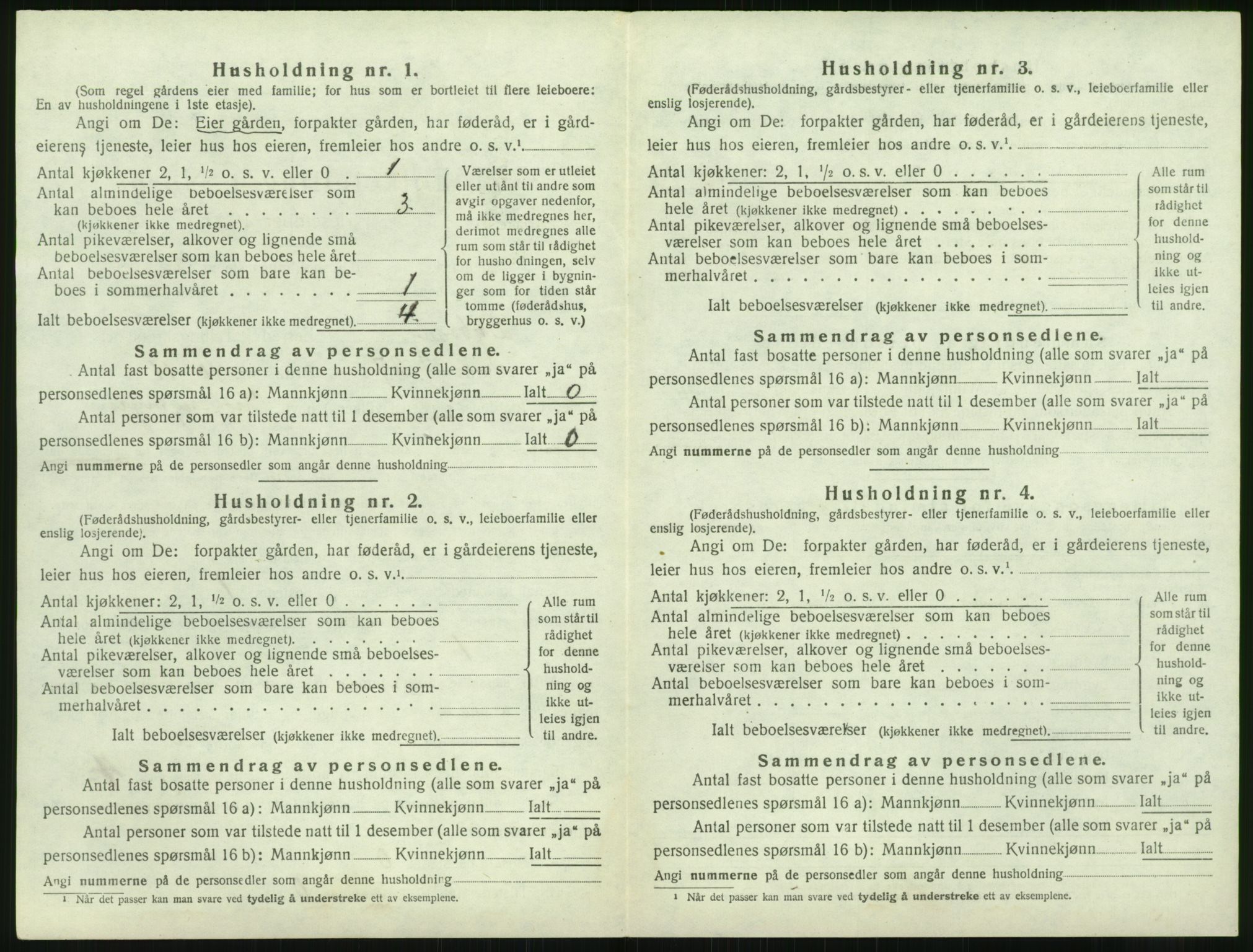 SAK, 1920 census for Dypvåg, 1920, p. 238