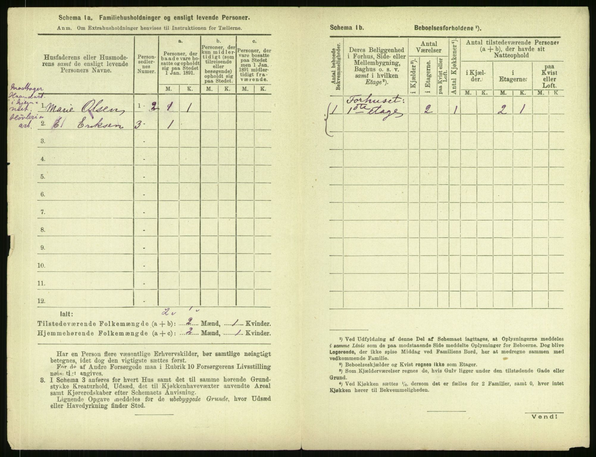 RA, 1891 census for 0301 Kristiania, 1891, p. 166896