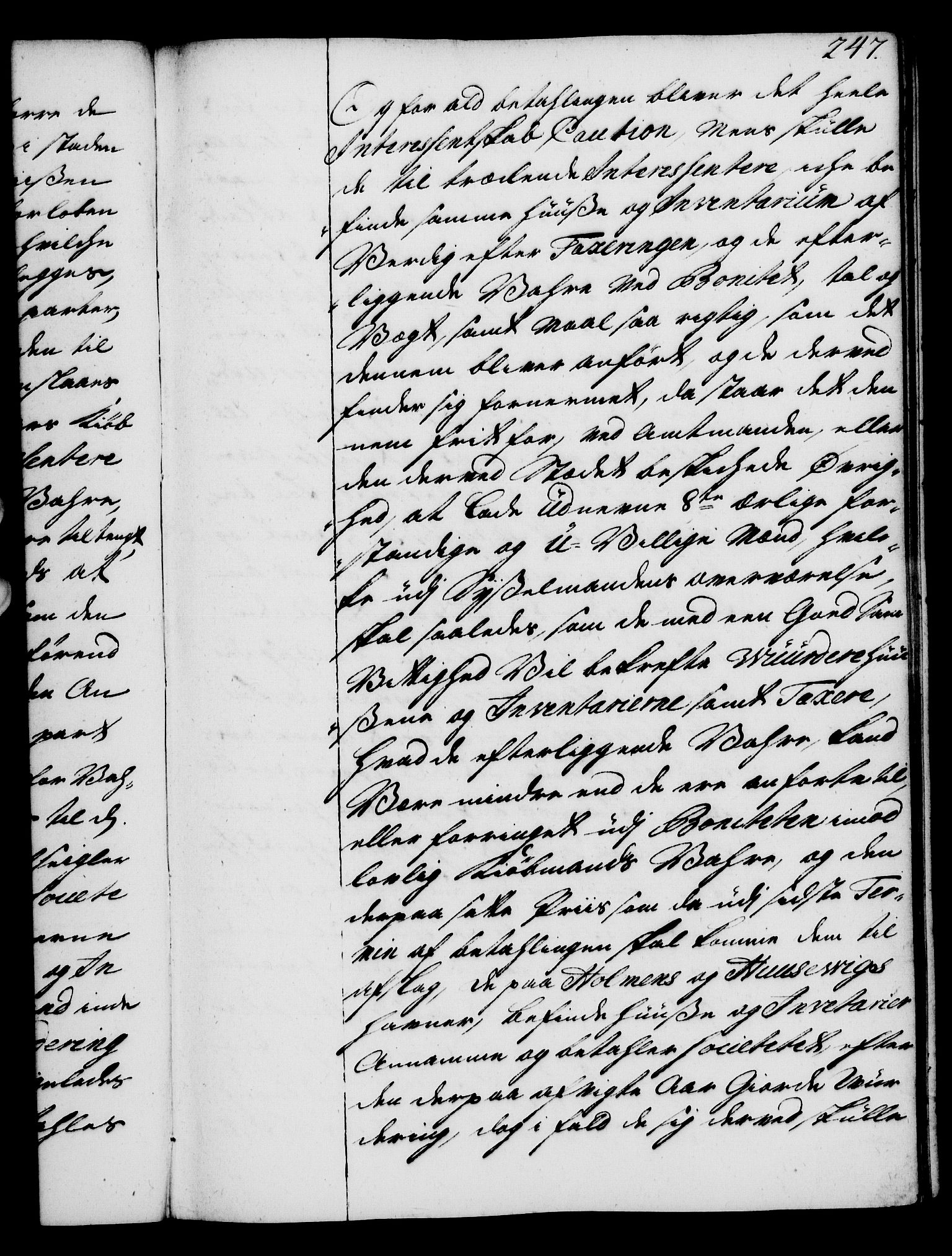 Rentekammeret, Kammerkanselliet, AV/RA-EA-3111/G/Gg/Gga/L0004: Norsk ekspedisjonsprotokoll med register (merket RK 53.4), 1734-1741, p. 247