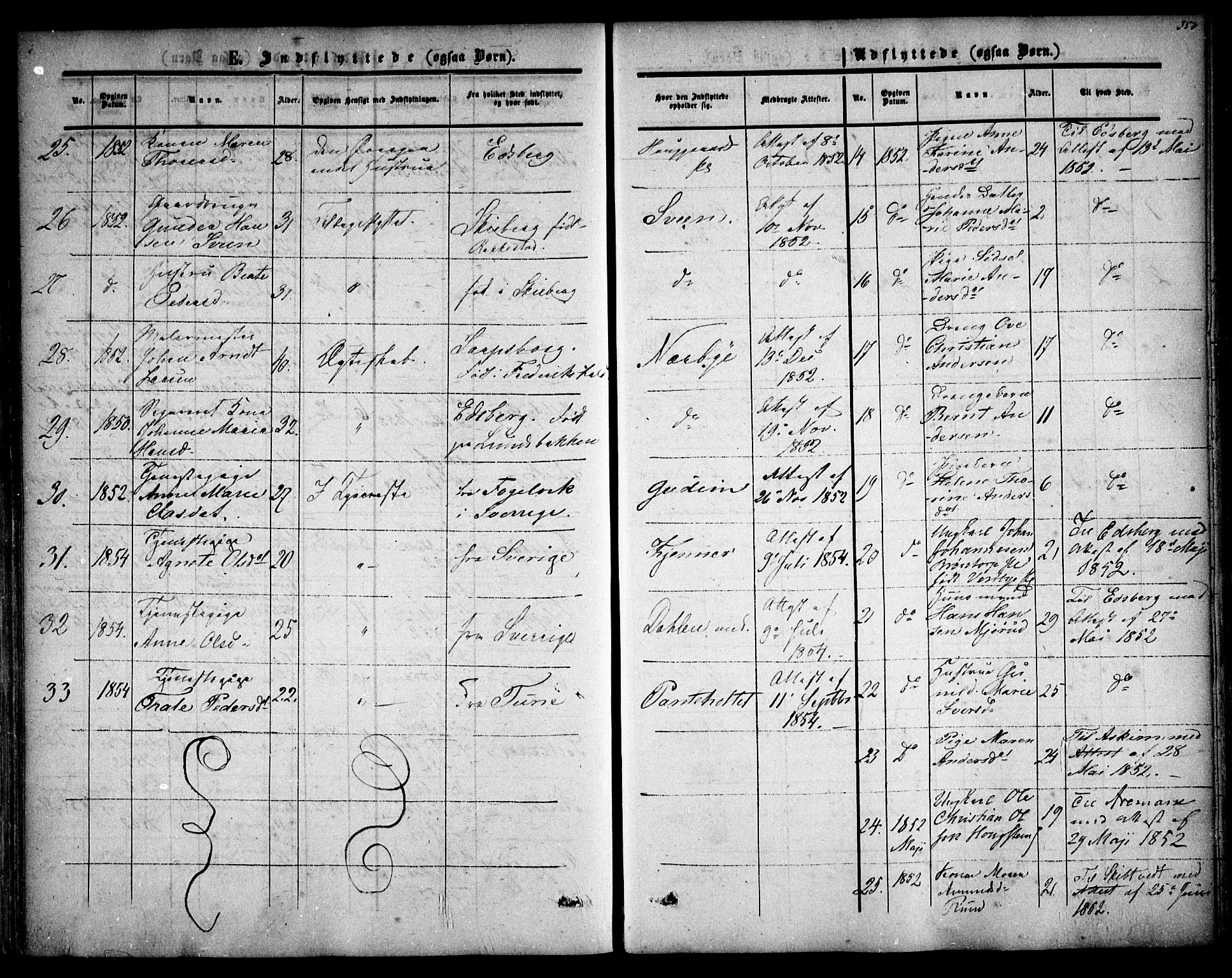 Rakkestad prestekontor Kirkebøker, AV/SAO-A-2008/F/Fa/L0009: Parish register (official) no. I 9, 1850-1856, p. 350