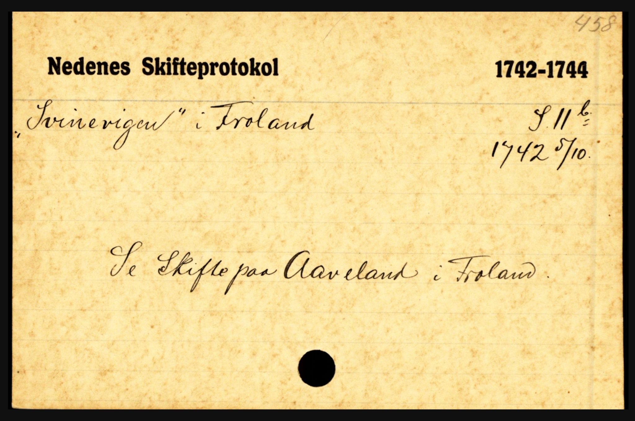 Nedenes sorenskriveri før 1824, AV/SAK-1221-0007/H, p. 29405