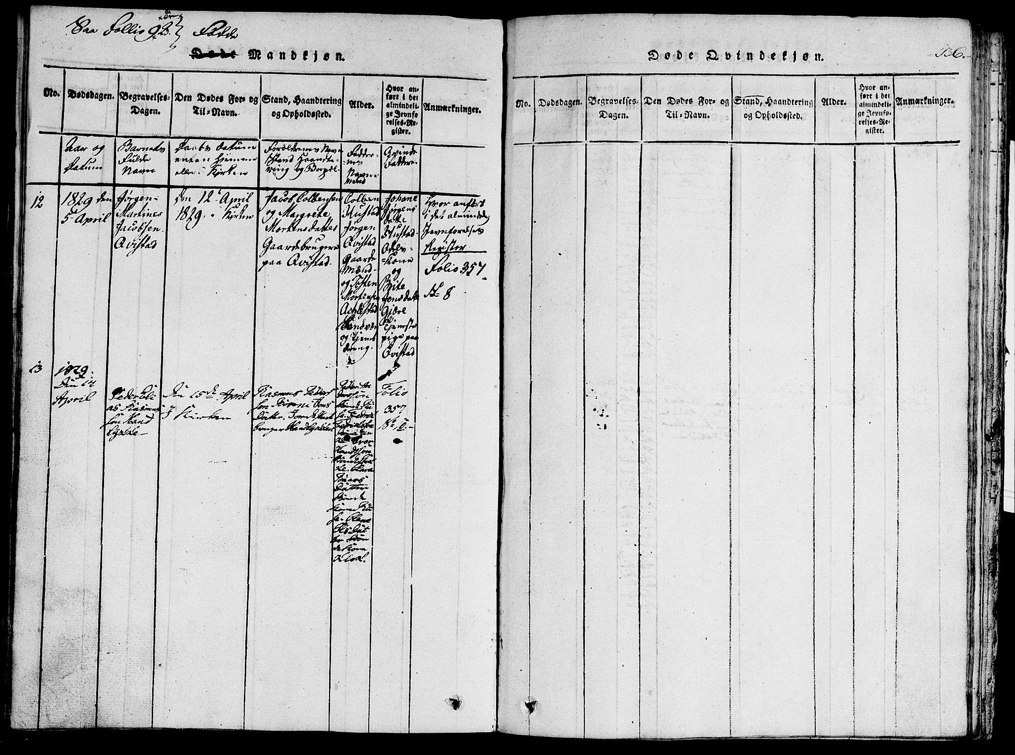 Ministerialprotokoller, klokkerbøker og fødselsregistre - Møre og Romsdal, AV/SAT-A-1454/515/L0207: Parish register (official) no. 515A03, 1819-1829, p. 136