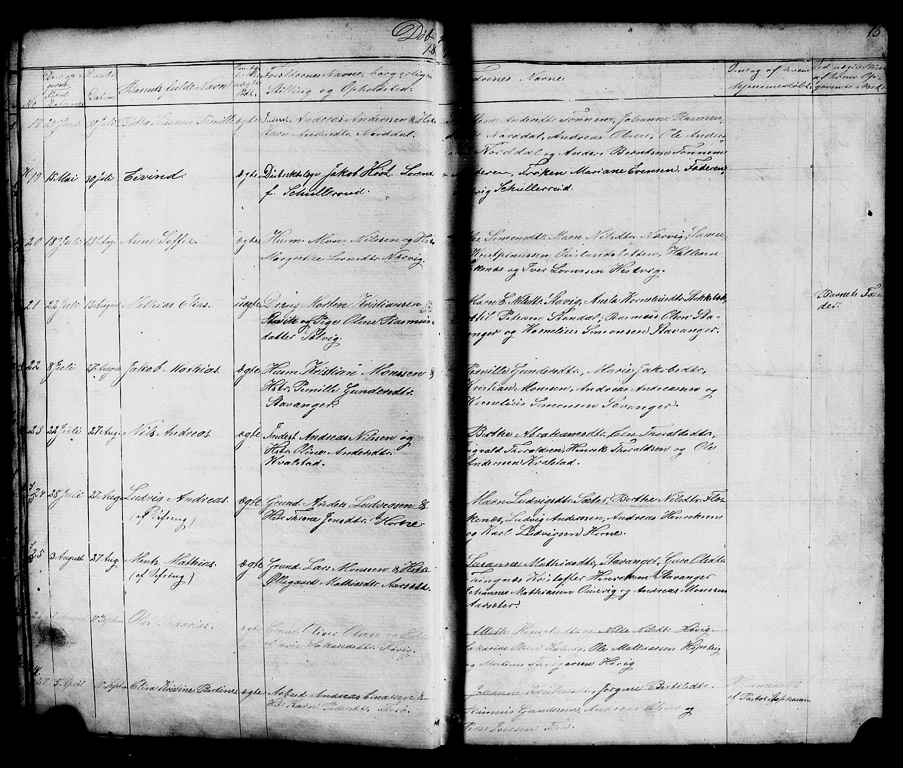 Kinn sokneprestembete, AV/SAB-A-80801/H/Hab/Habc/L0002: Parish register (copy) no. C 2, 1869-1918, p. 15