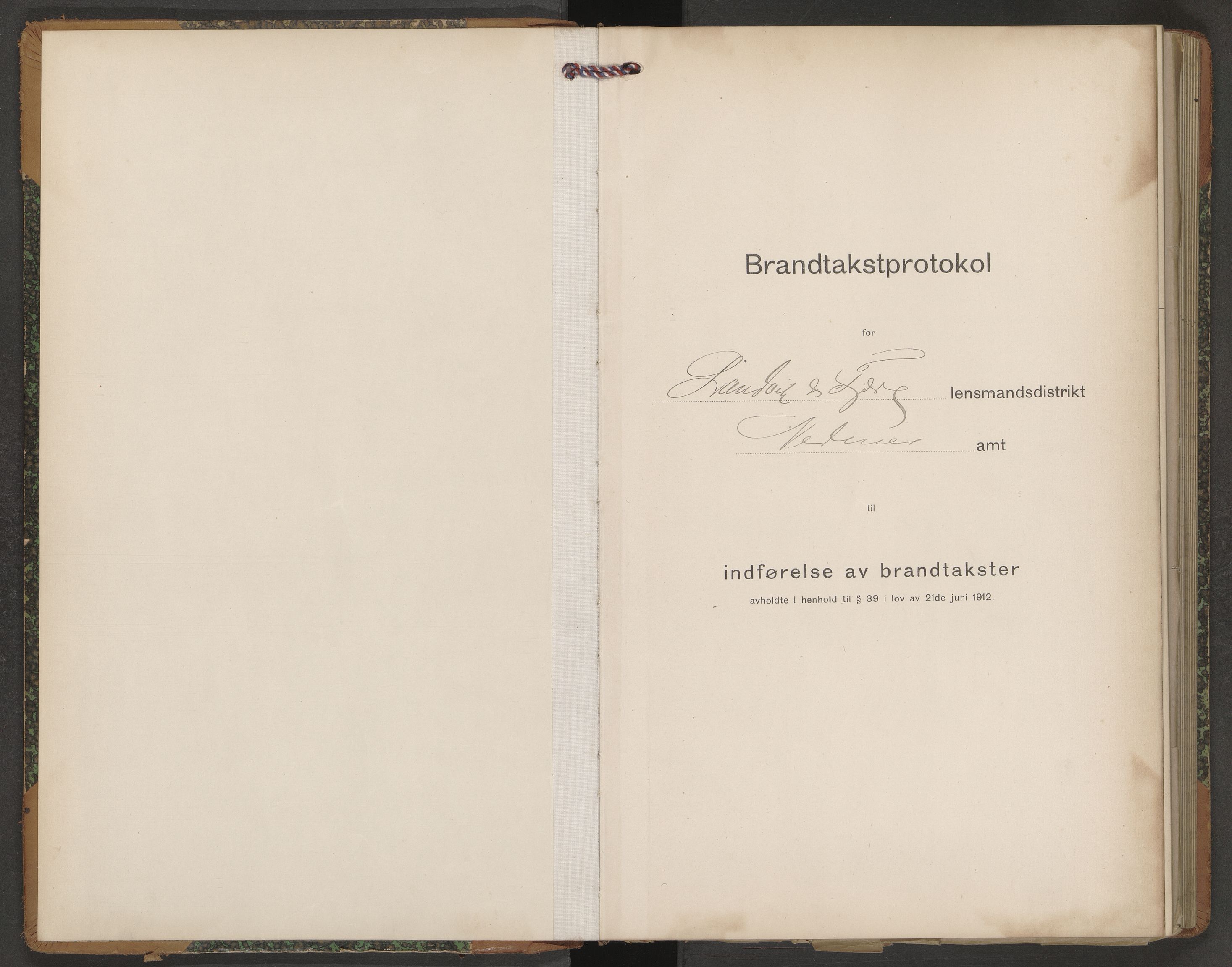 Norges Brannkasse Landvik og Fjære, AV/SAK-2241-0032/F/Fa/L0017: Branntakstprotokoll nr. 17, 1917-1919