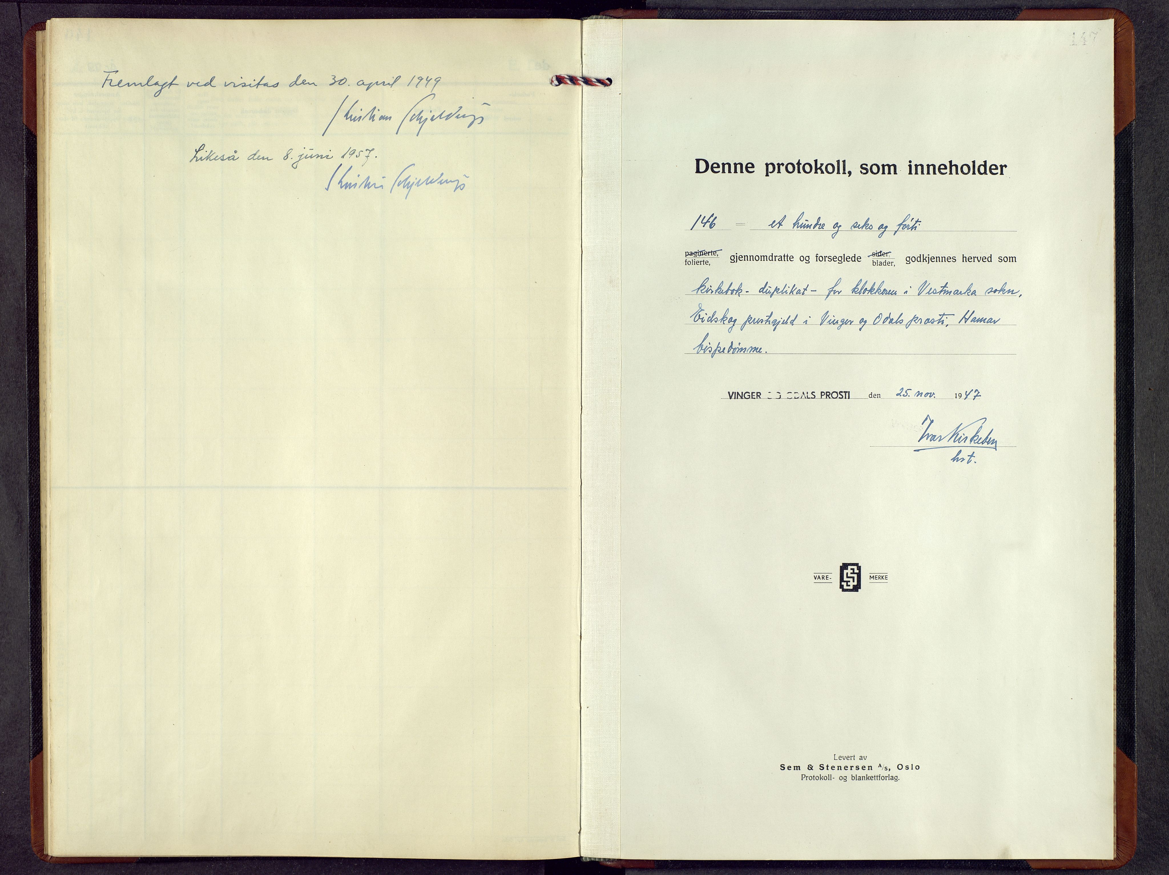 Eidskog prestekontor, SAH/PREST-026/H/Ha/Hab/L0010: Parish register (copy) no. 10, 1947-1964