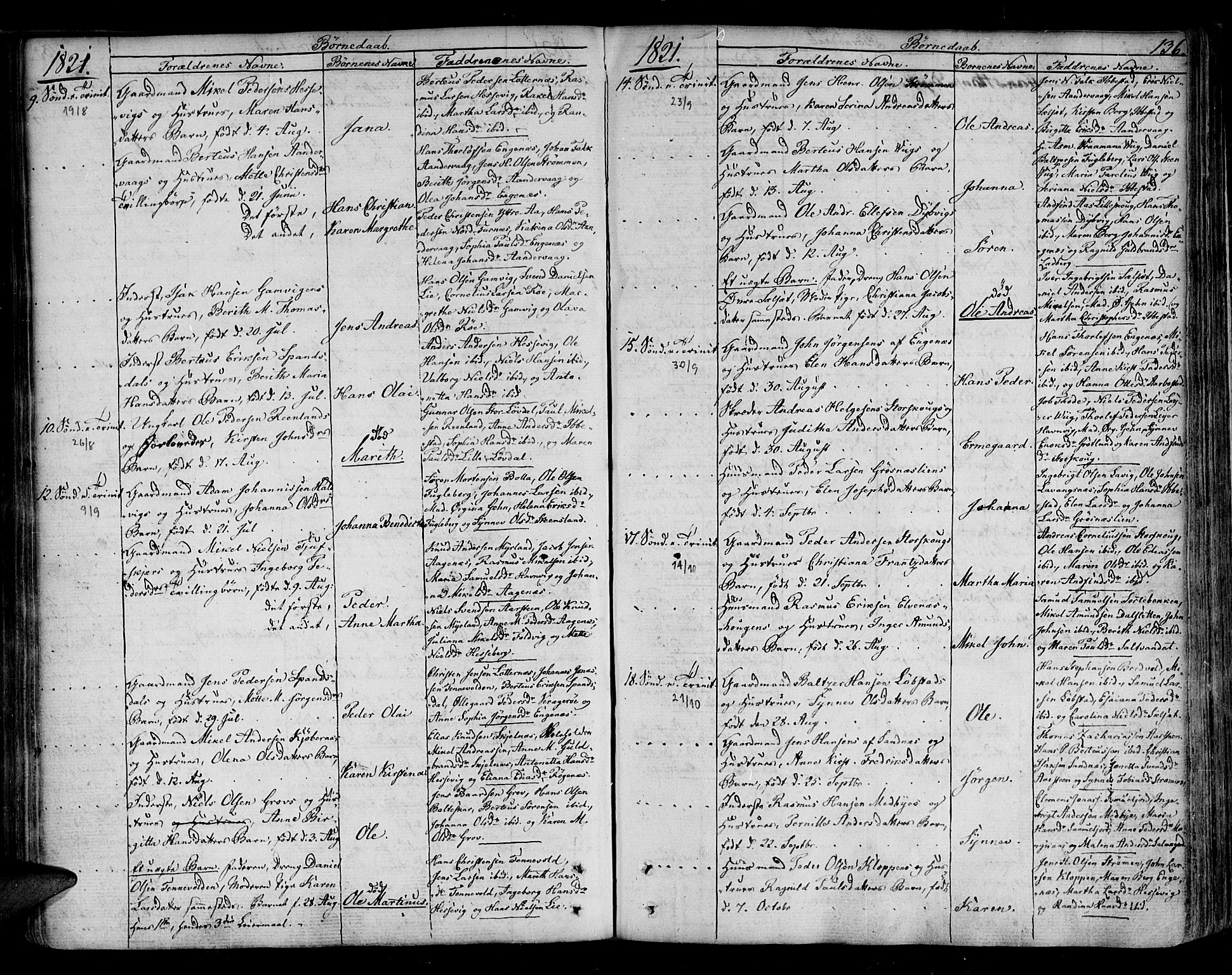 Ibestad sokneprestembete, SATØ/S-0077/H/Ha/Haa/L0004kirke: Parish register (official) no. 4, 1801-1824, p. 136