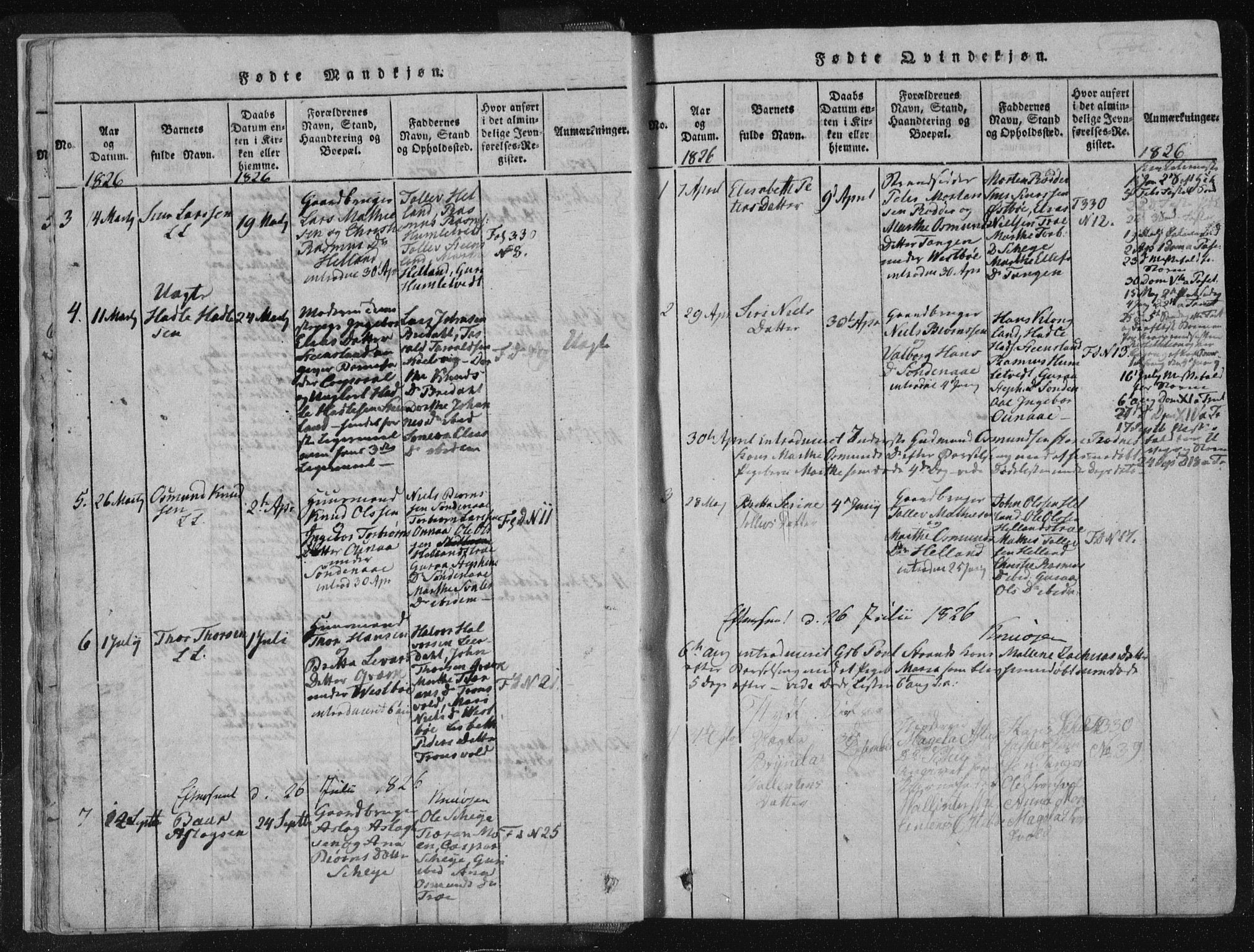 Vikedal sokneprestkontor, AV/SAST-A-101840/01/IV: Parish register (official) no. A 4, 1816-1850, p. 15